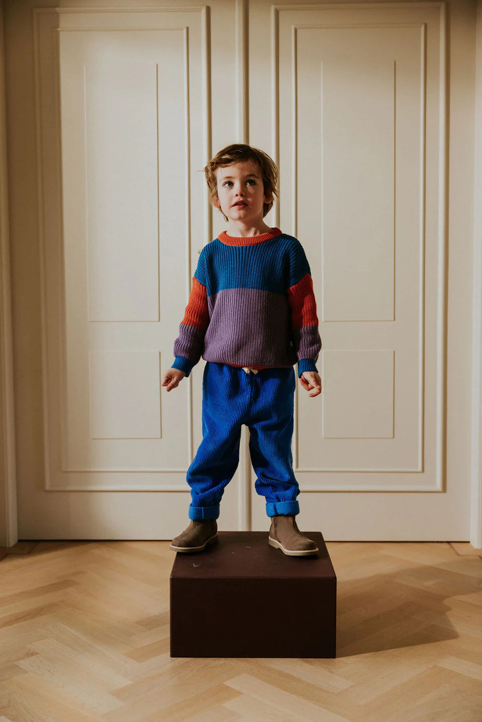 Color Block Sweater - Retro