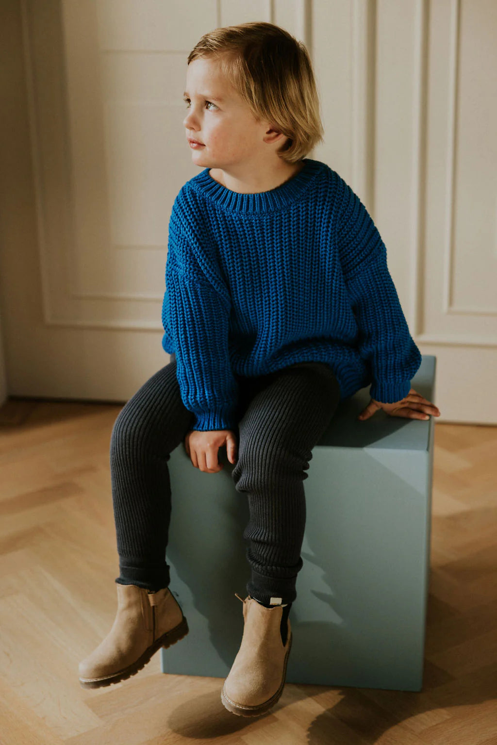 Knitted Leggings - Charcoal