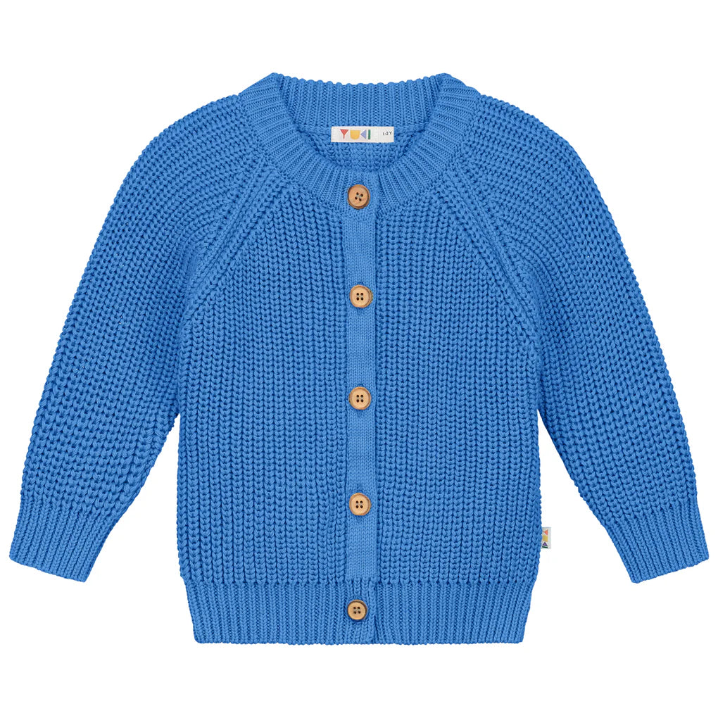 Raglan Cardigan - Azure