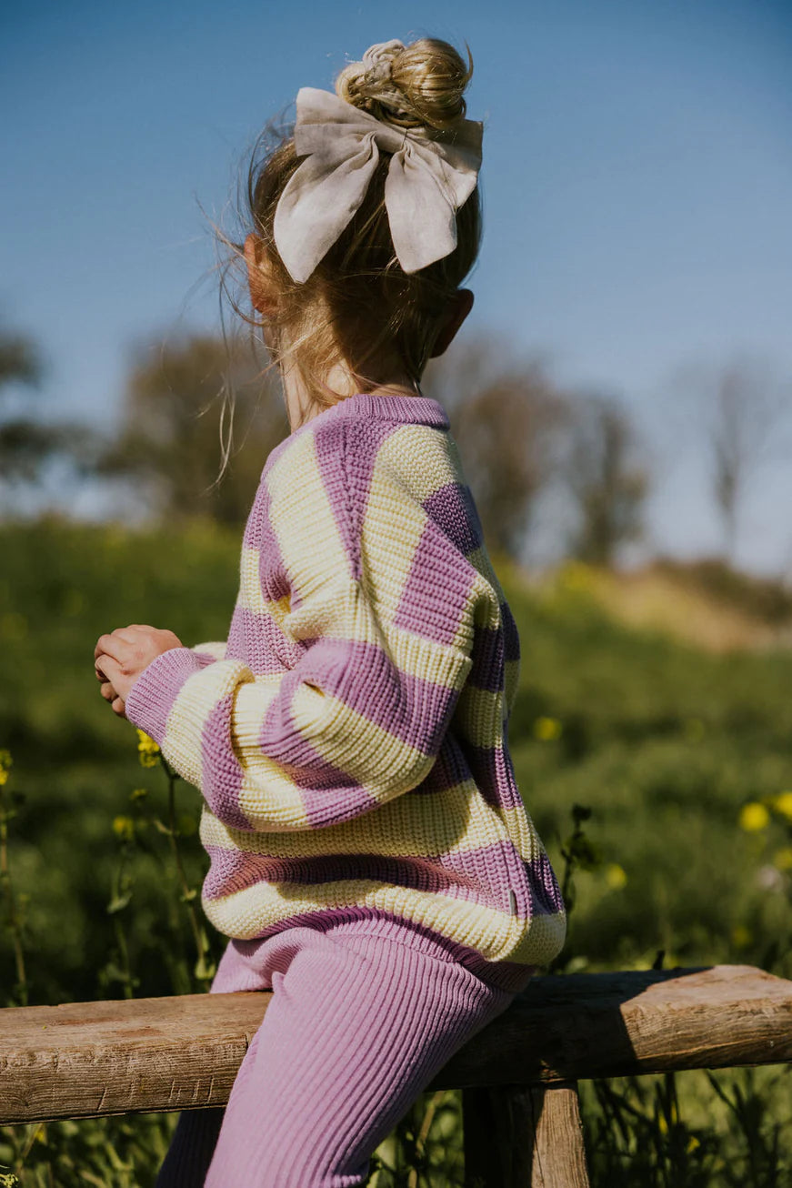 Stripes Knit Sweater - Ice Cream