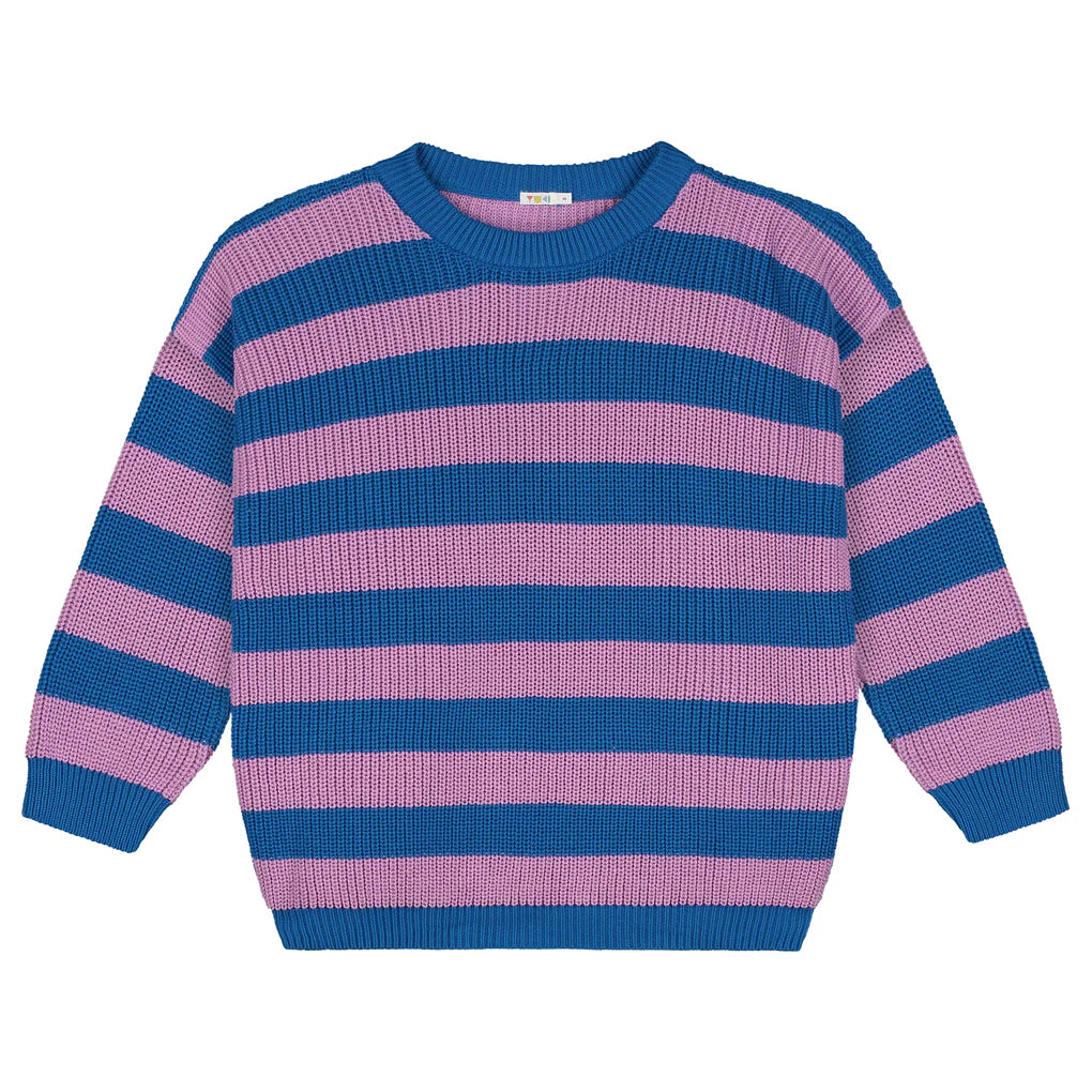 W's Stripes Knit Sweater - Cotton Candy
