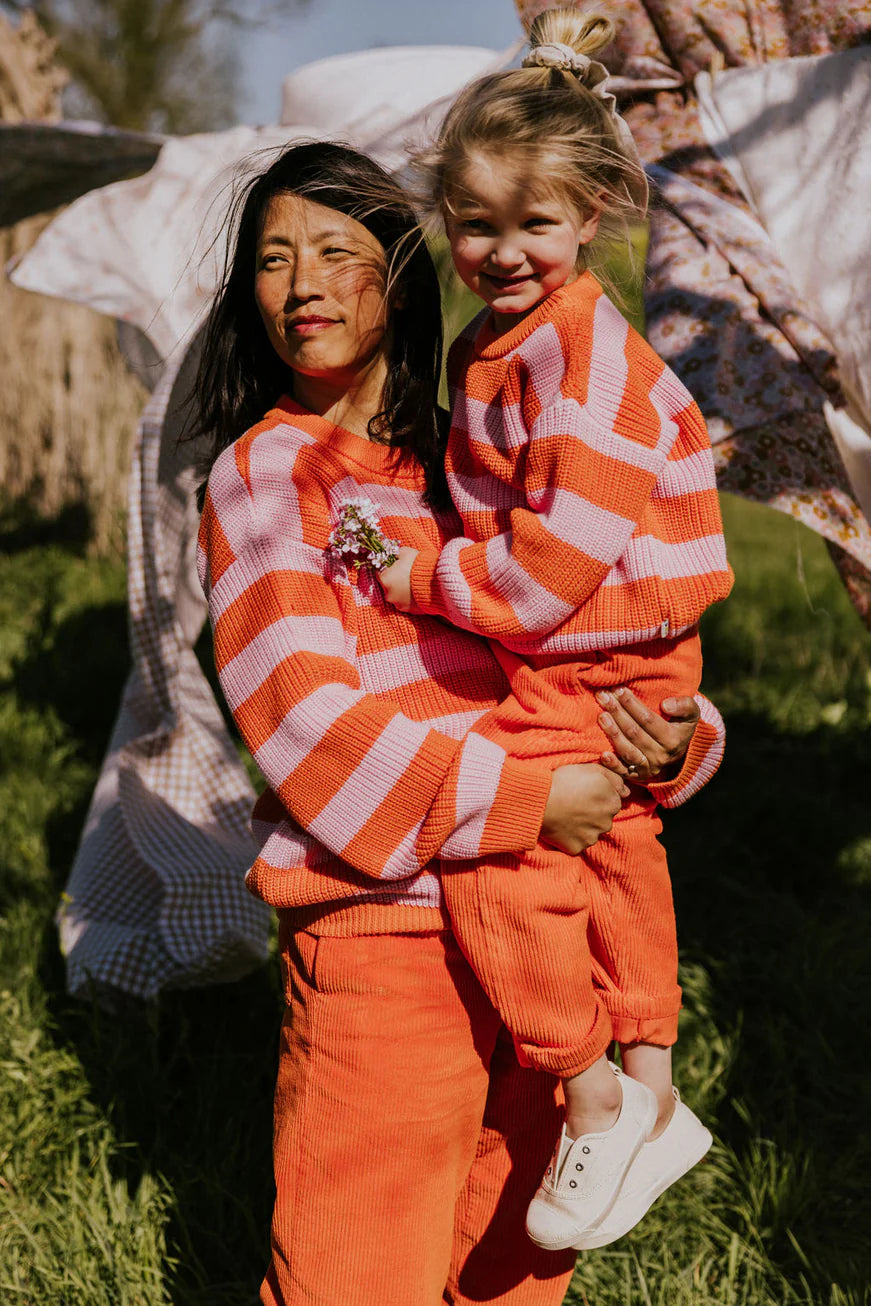 W's Stripes Knit Sweater - Festival