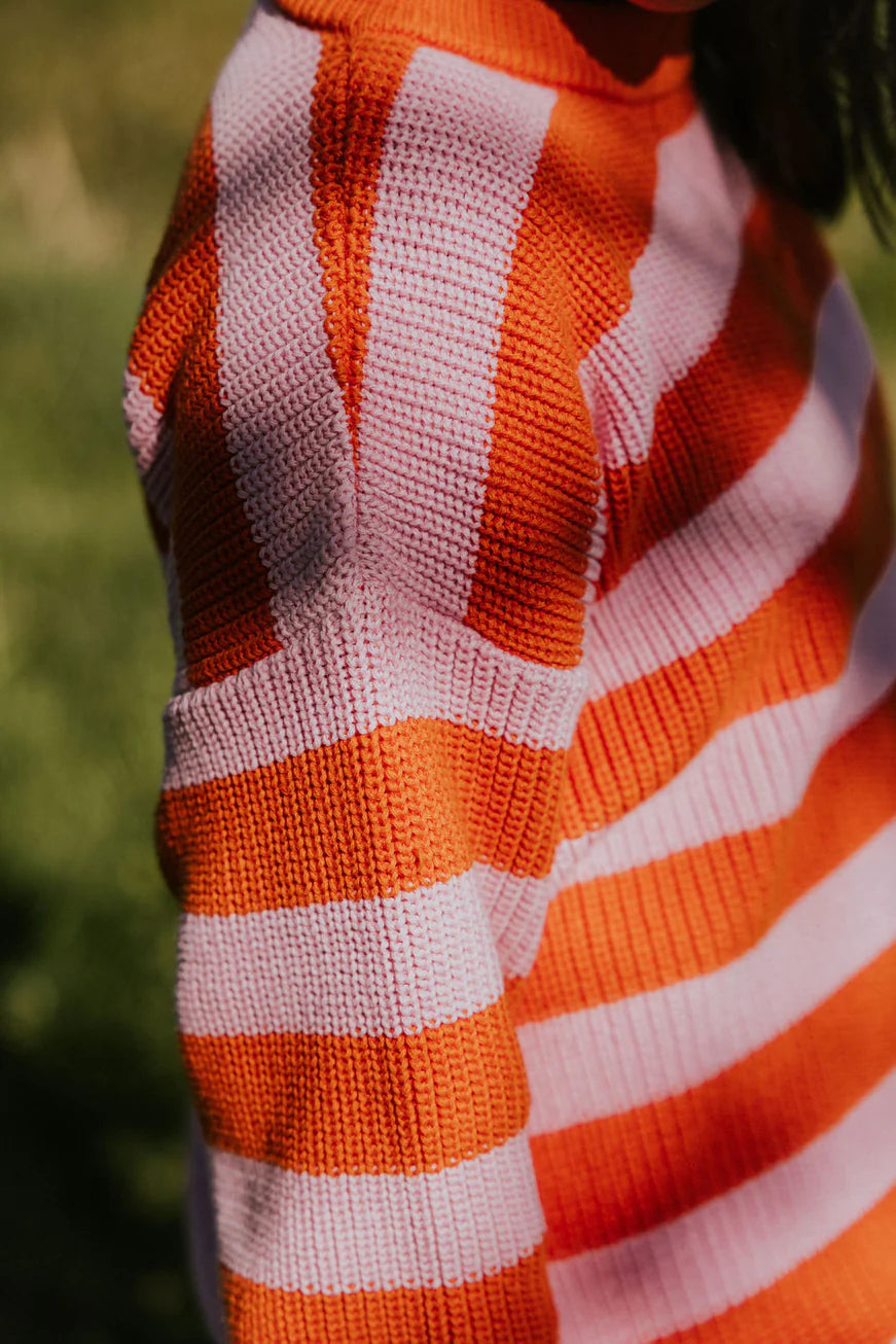W's Stripes Knit Sweater - Festival