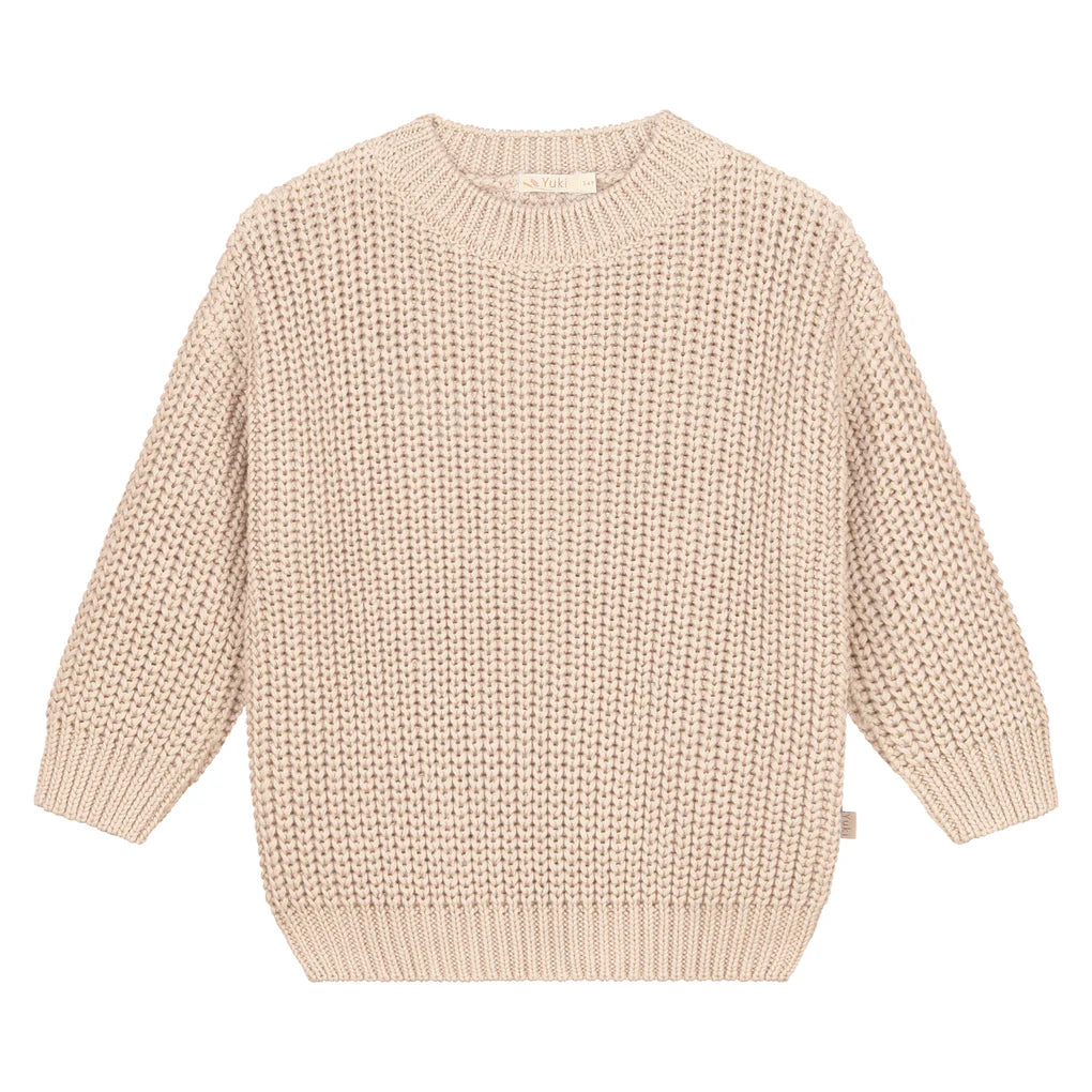 Chunky Knit Sweater - Moon