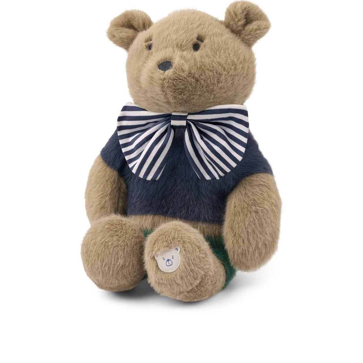 Hubert Bär Celebration Teddy - Dune / Blue Stripe Mix