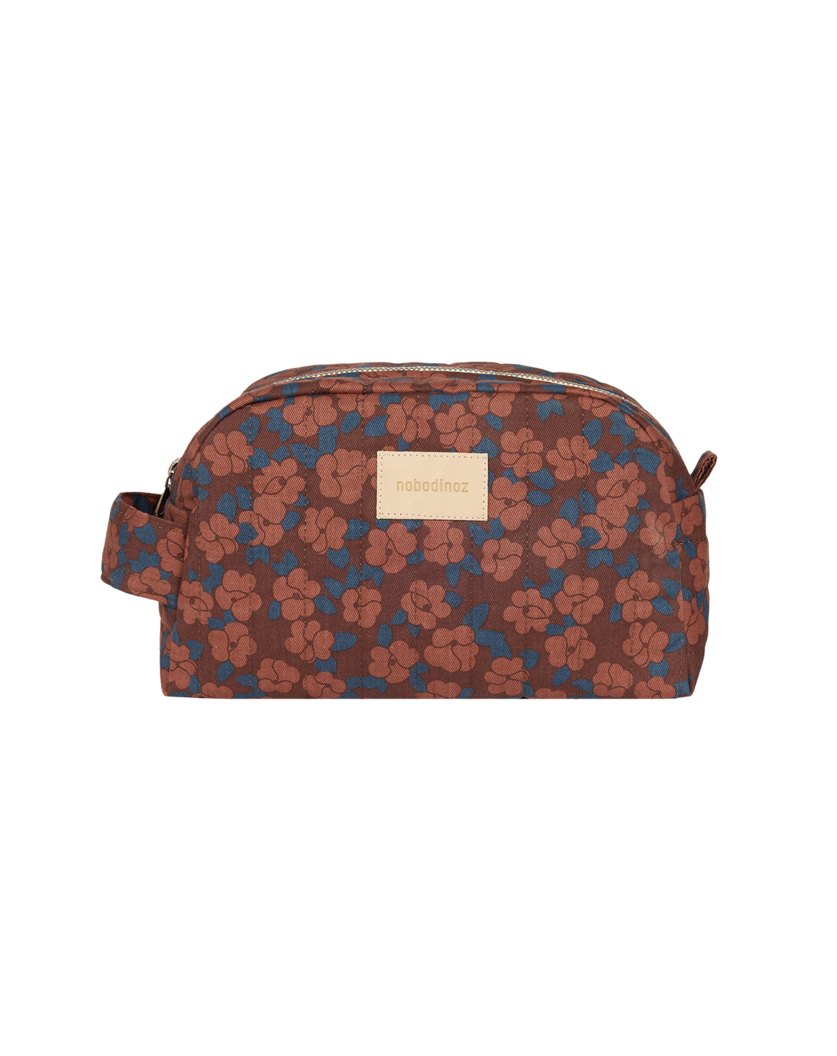 Vanity Case - Maroon Poppies