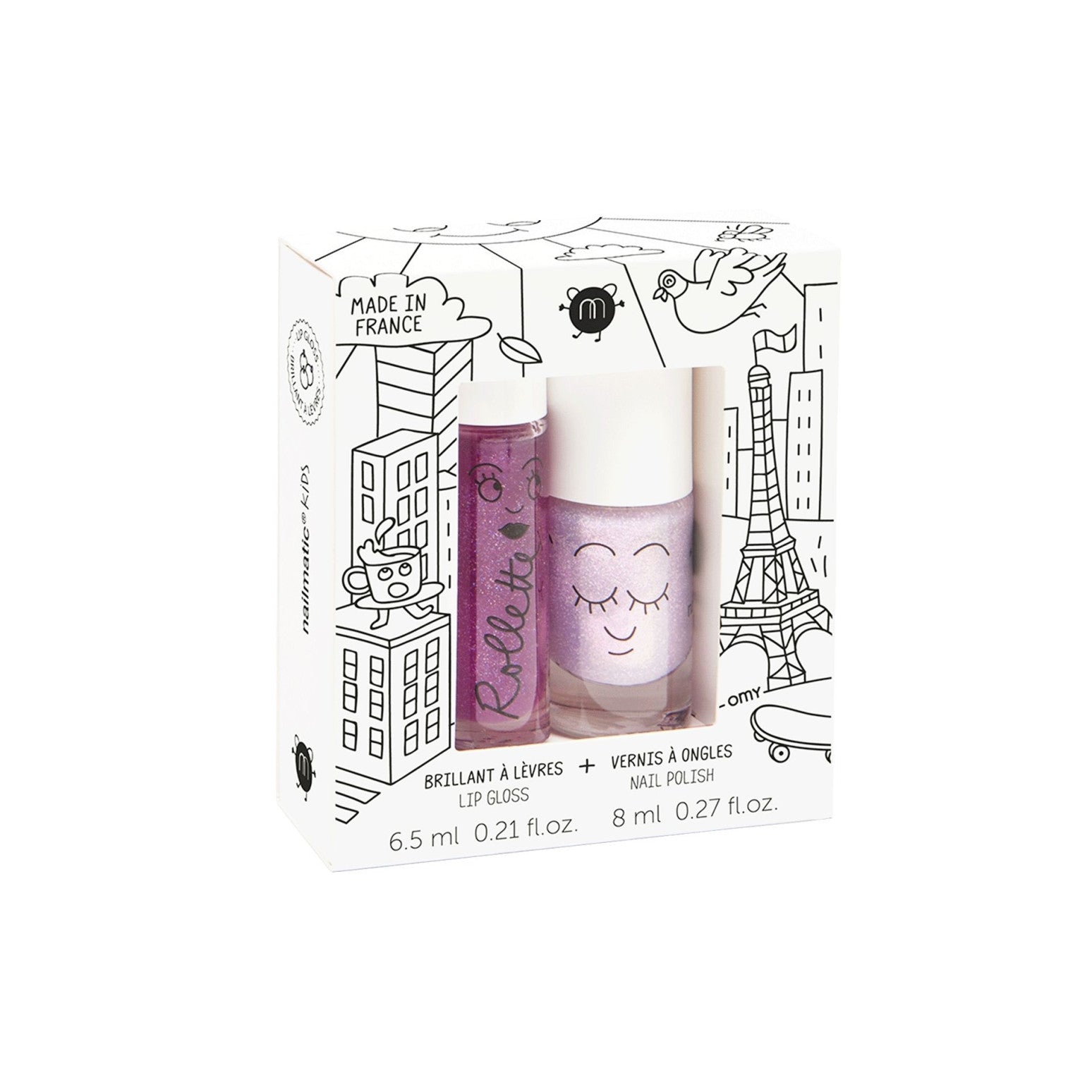 Kinderschminkset Lovely City - Nagellack und Lipgloss