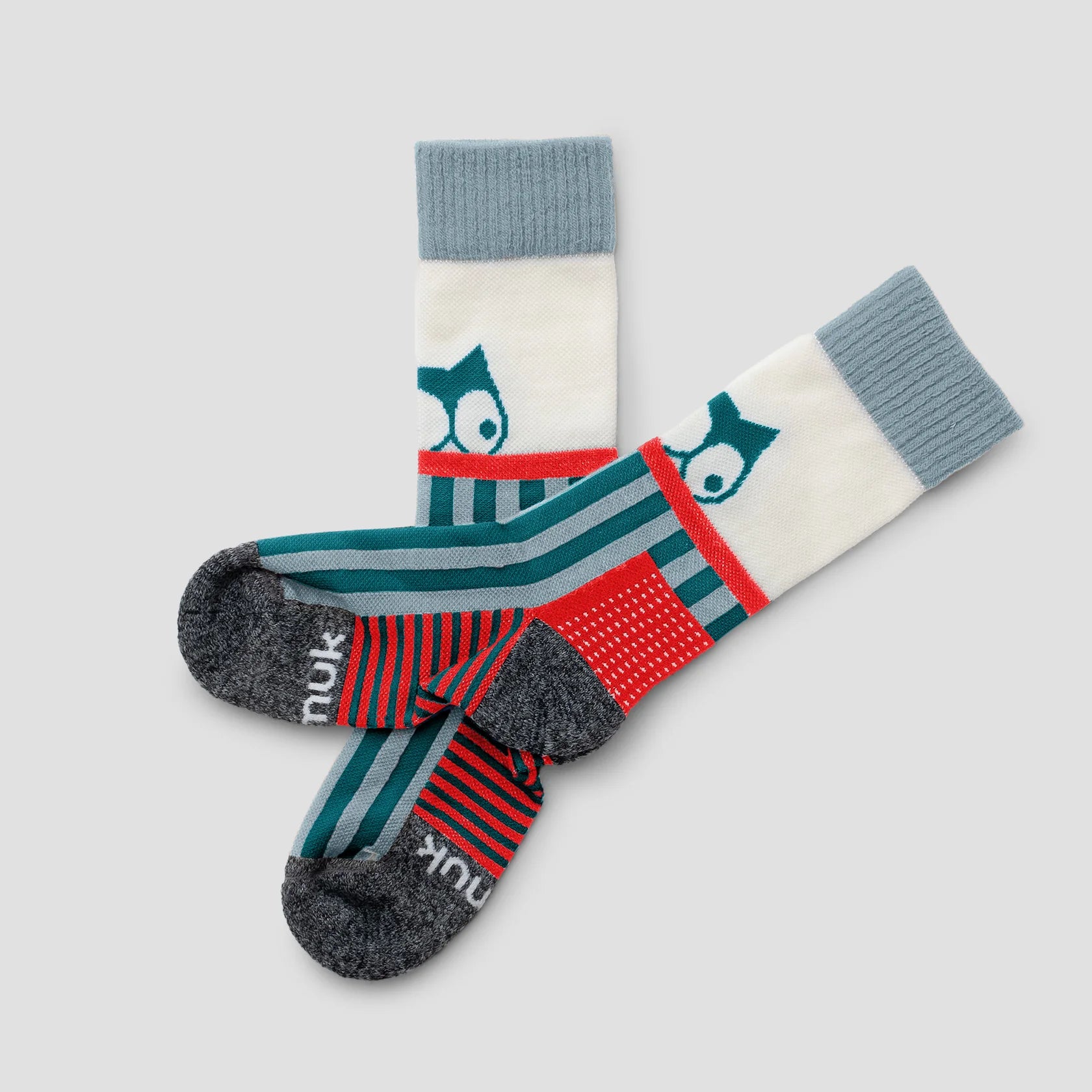 Gusto Merino Wandersocken - Deep Petrol / Ice Blue