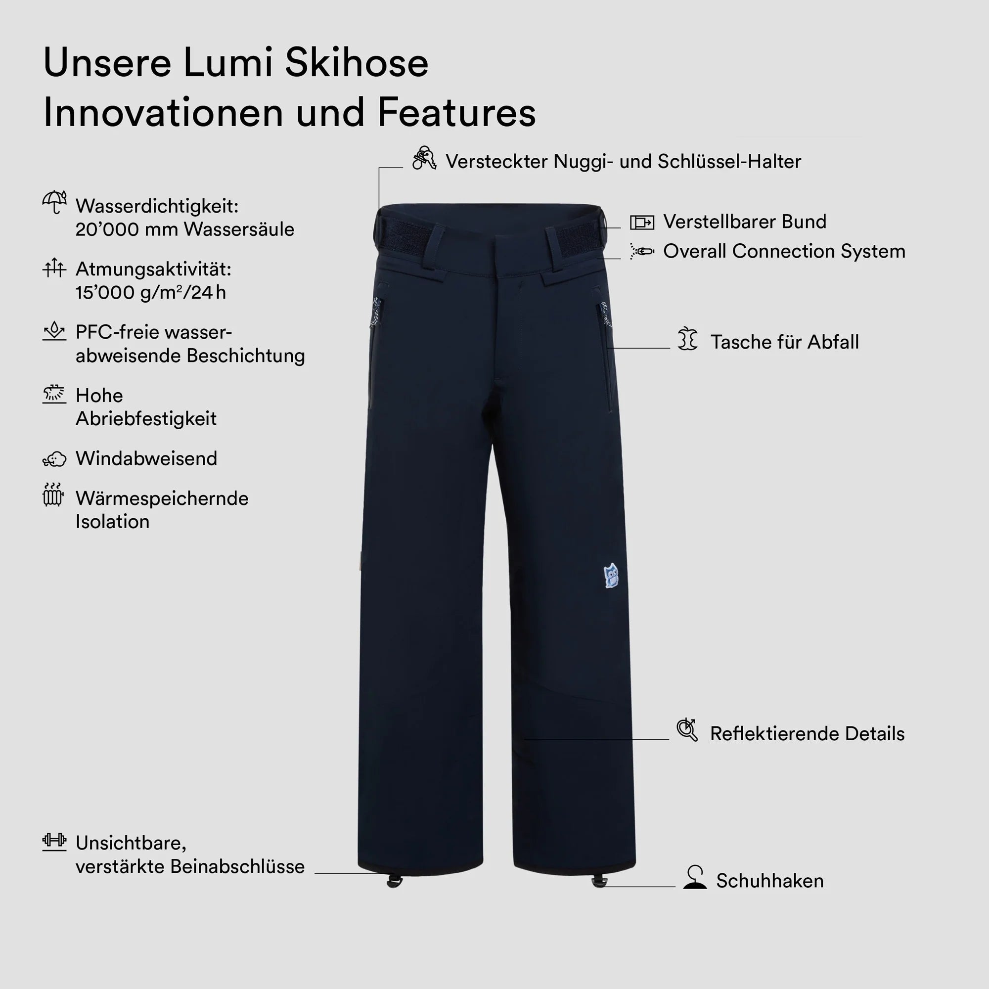 Lumi Skihose - True navy