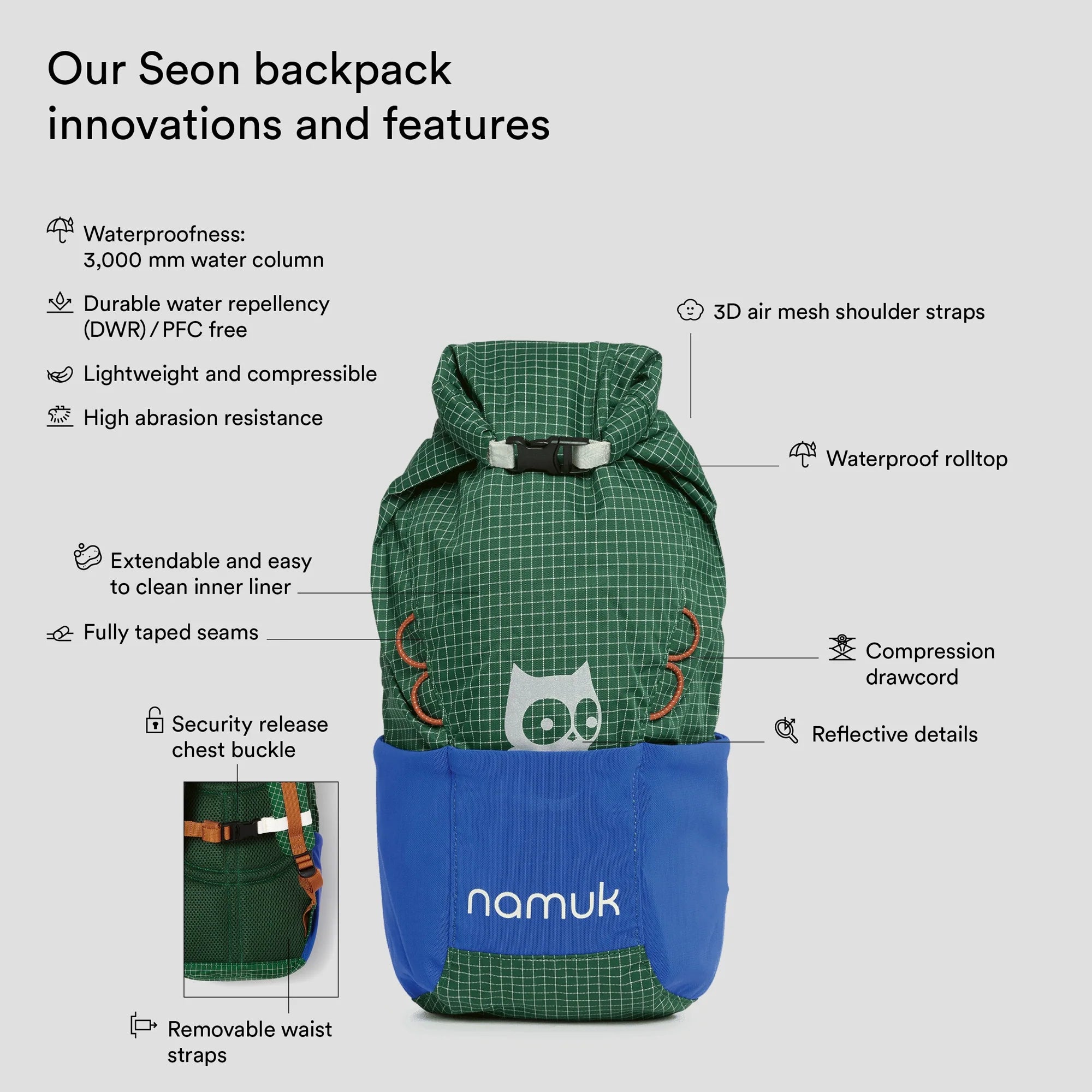Seon Rucksack 6L - Mountain Green