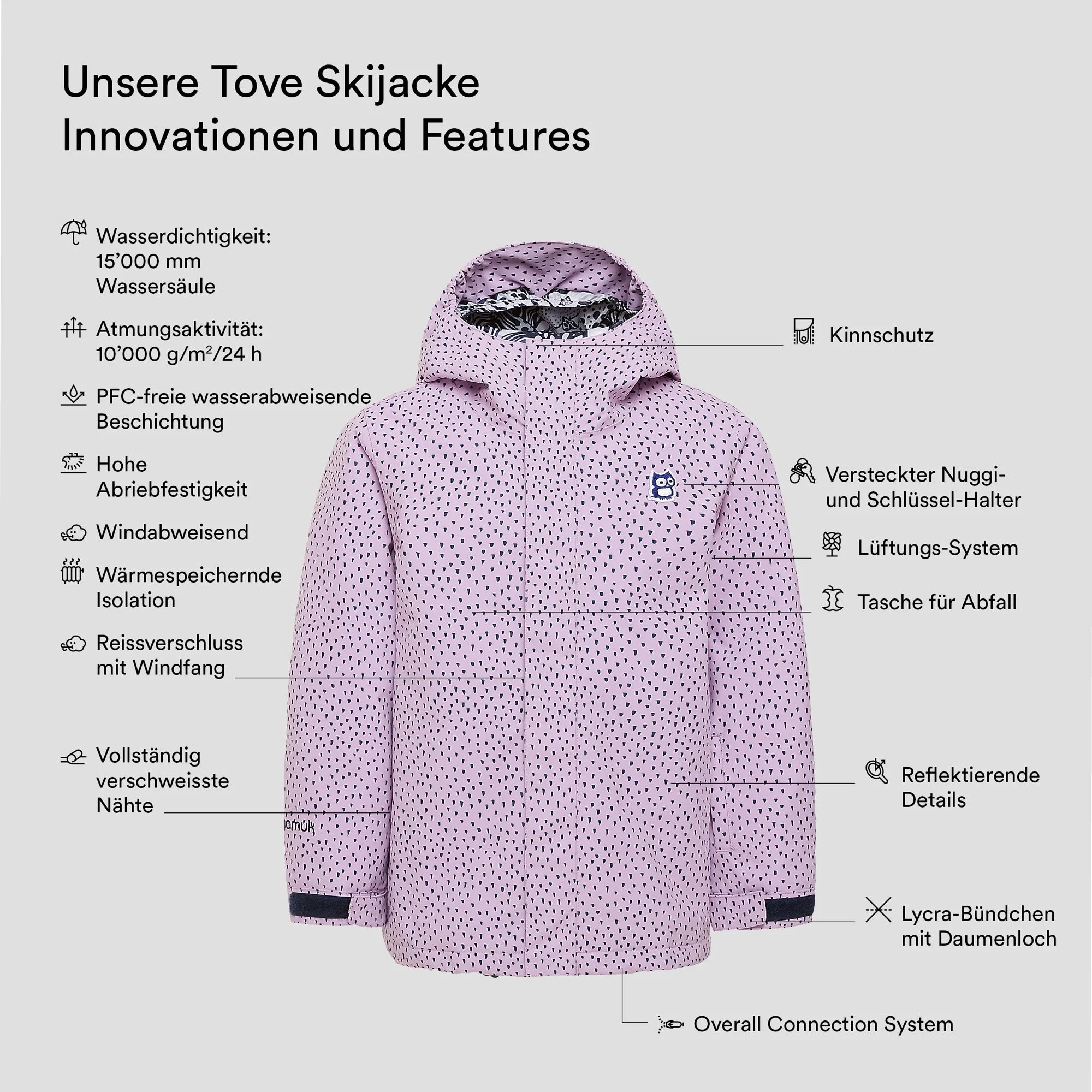 Tove Skijacke - Purple beans