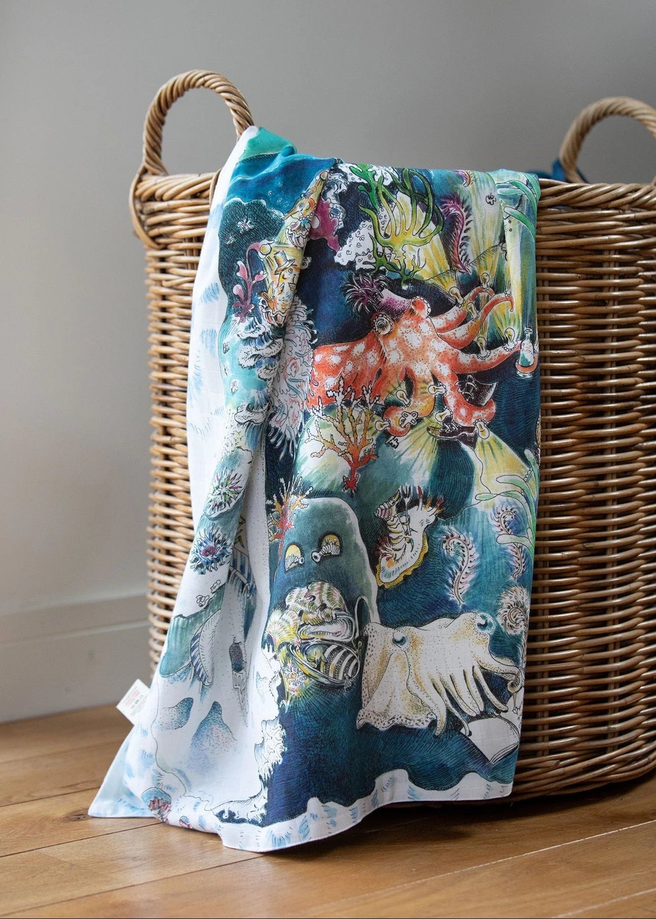 Baby Muslin Swaddle 70x100 - Legends of the Sea
