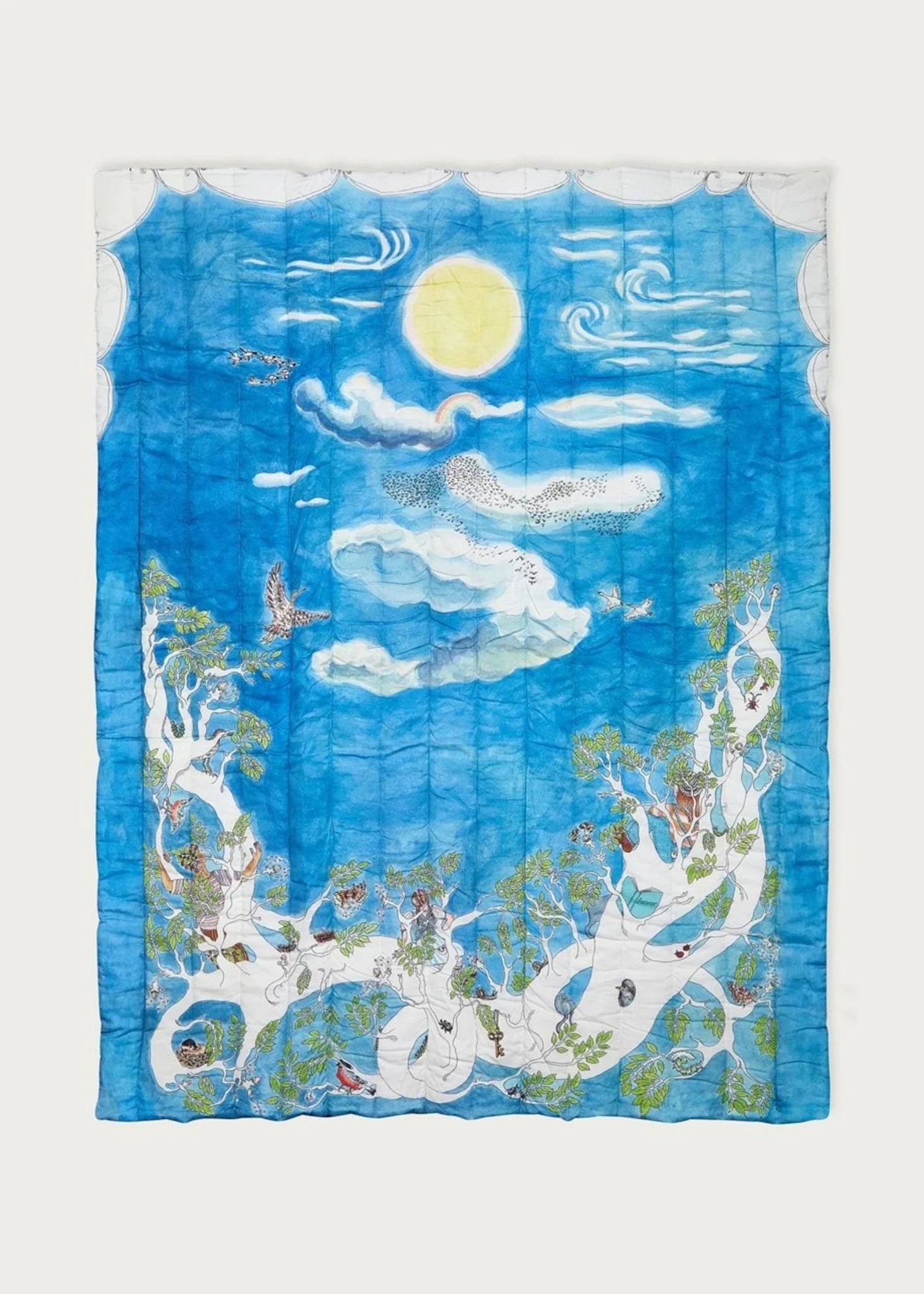 Quilted Blanket L 140x200 - Space Above the Ground