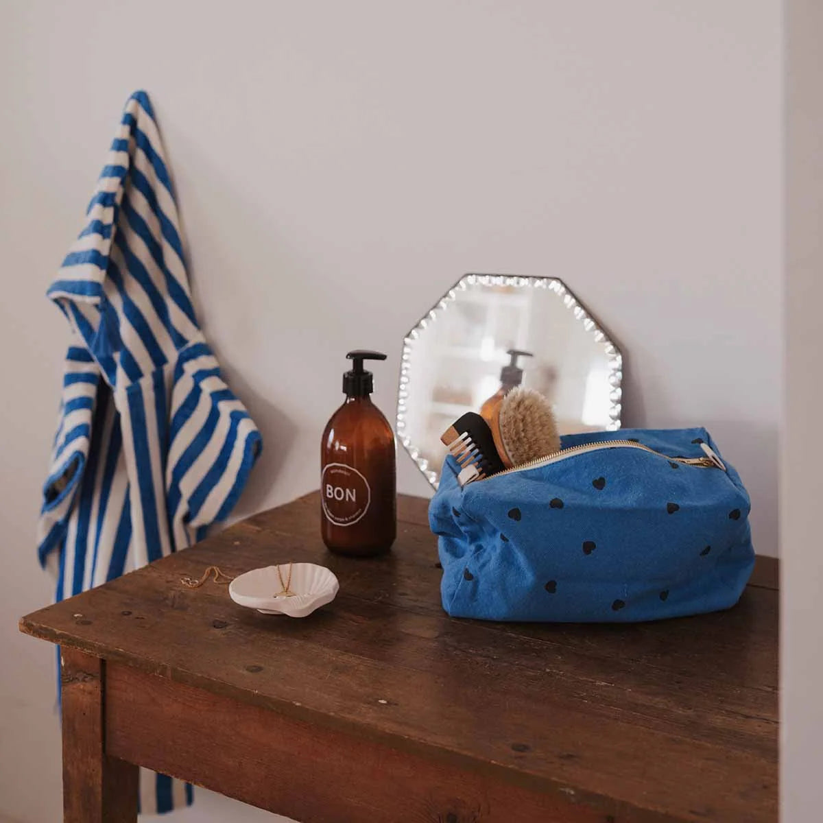 Pouch Vic Heart - Blue