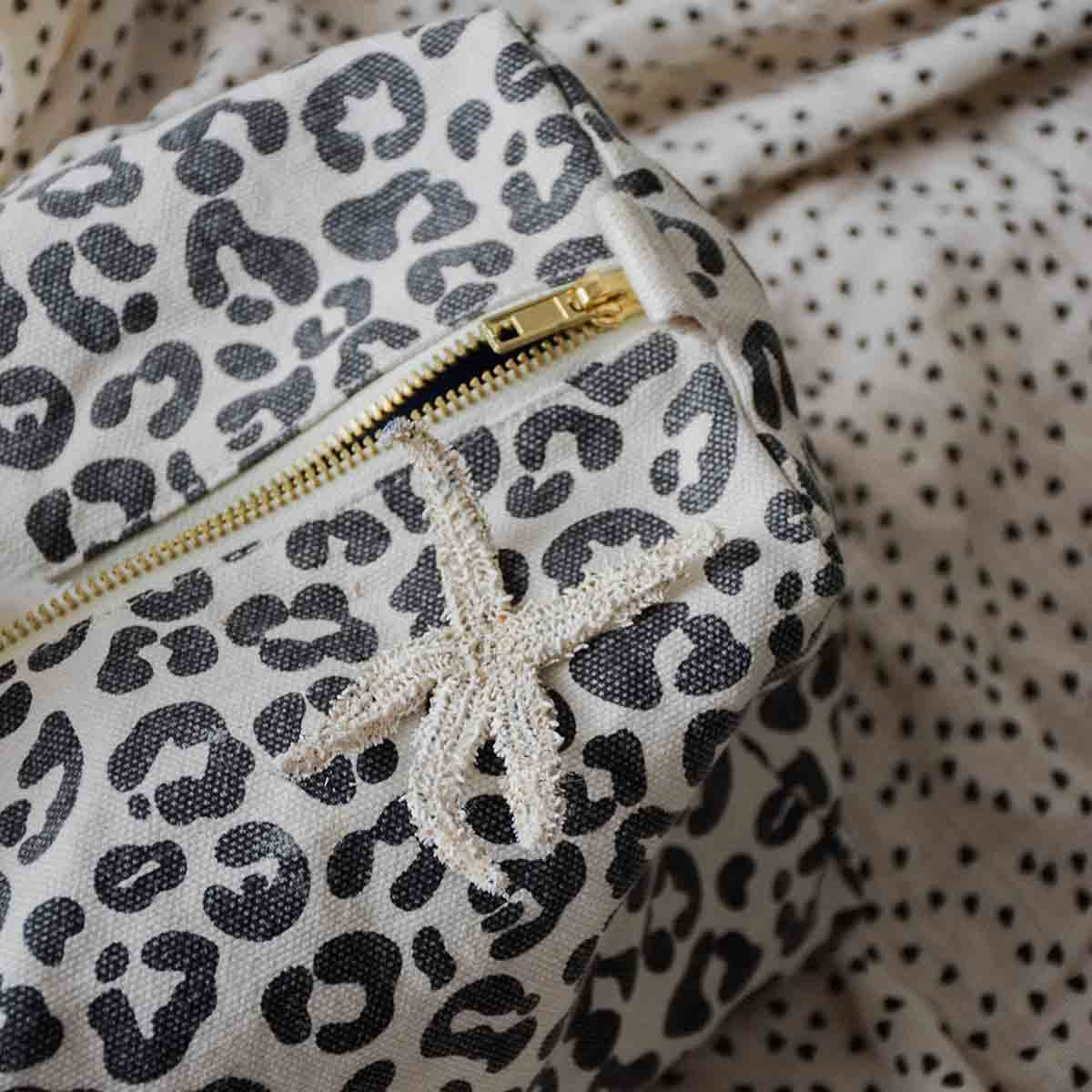 Pouch Vic Leopard - Greige