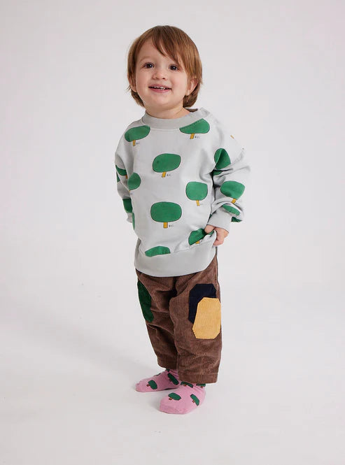 Baby Green Tree all over Sweatshirt