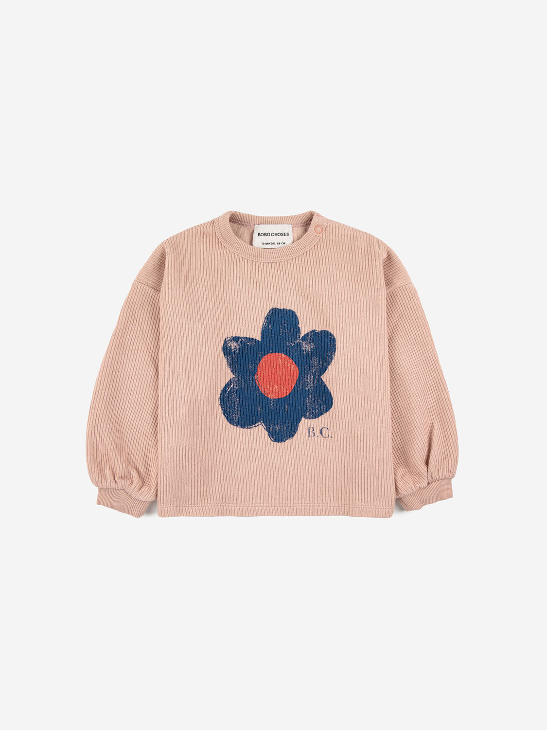 Baby Big Flower puff Sleeves Sweatshirt