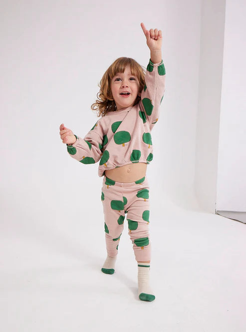 Baby Green Tree all over Leggings