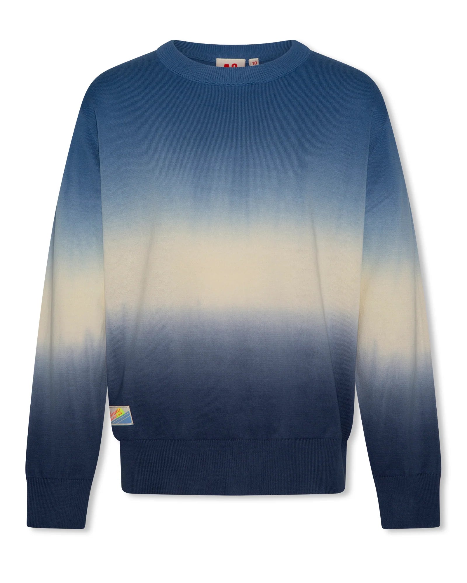 Akan C-Neck Degrade Sweater - Stone Blue