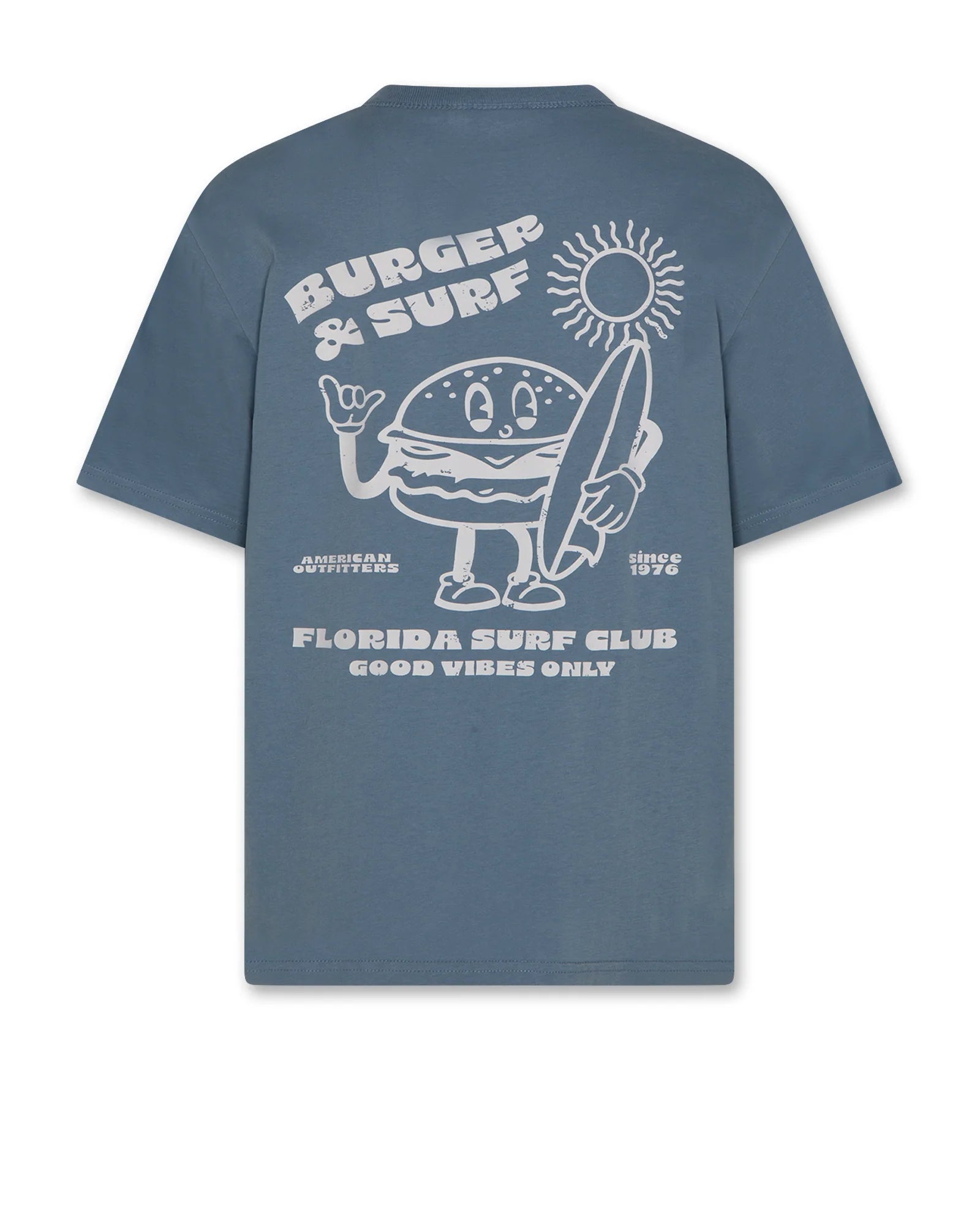 Silas T-shirt Burger - Denim Blue