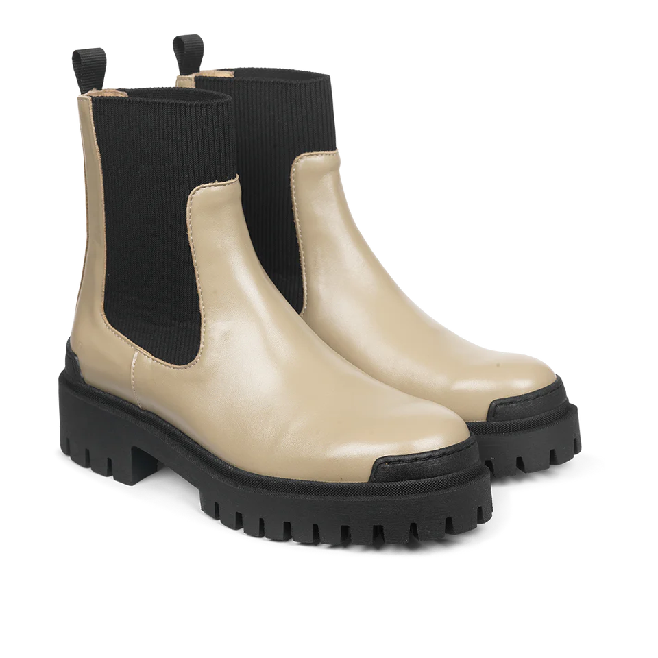 Chelsea Stiefel - Beige/Black