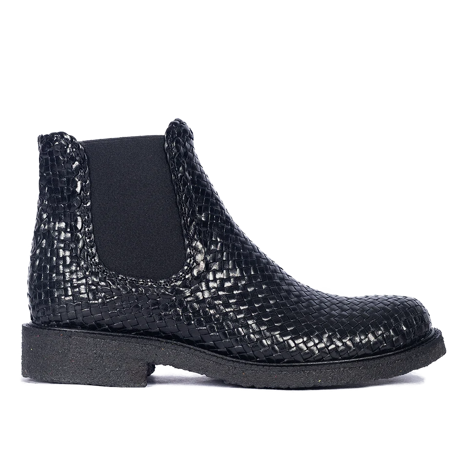 Hand Braided Boot - Black