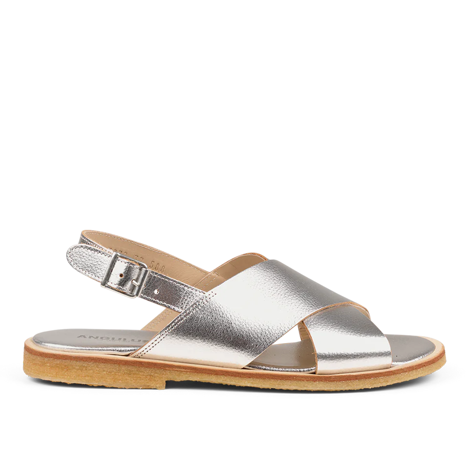 Klassische Cross-Sandale - Silber