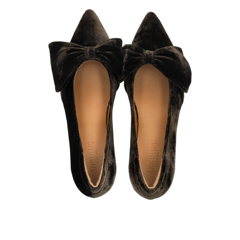Schleifenpumps - Velvet Brown
