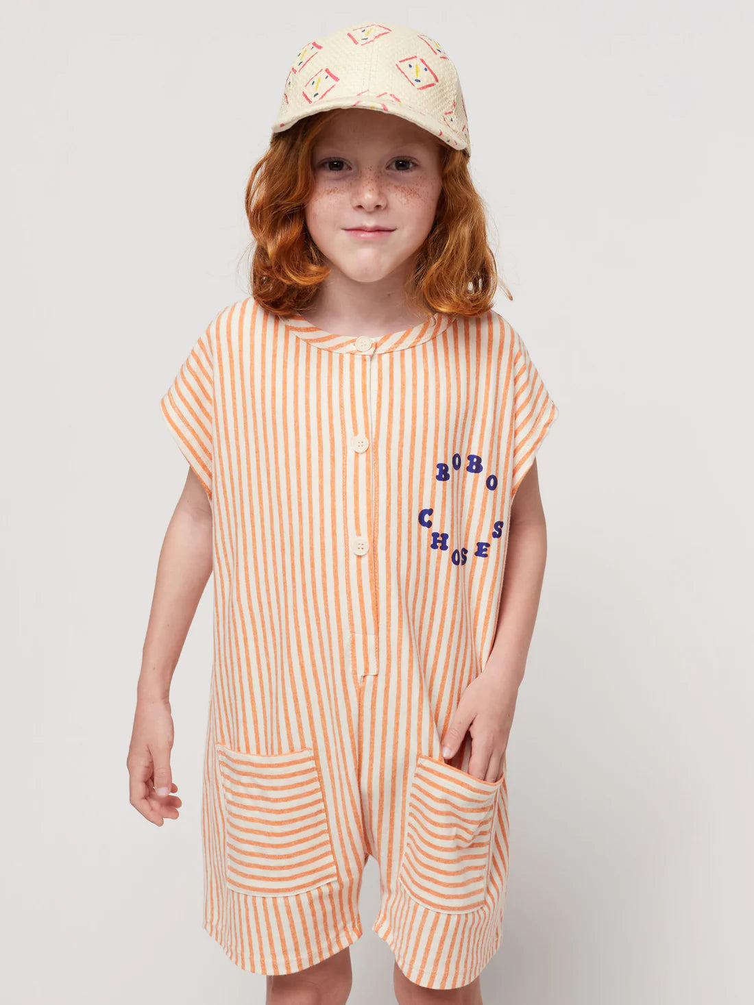 Bobo Choses Circle Vertical Stripe Playsuit