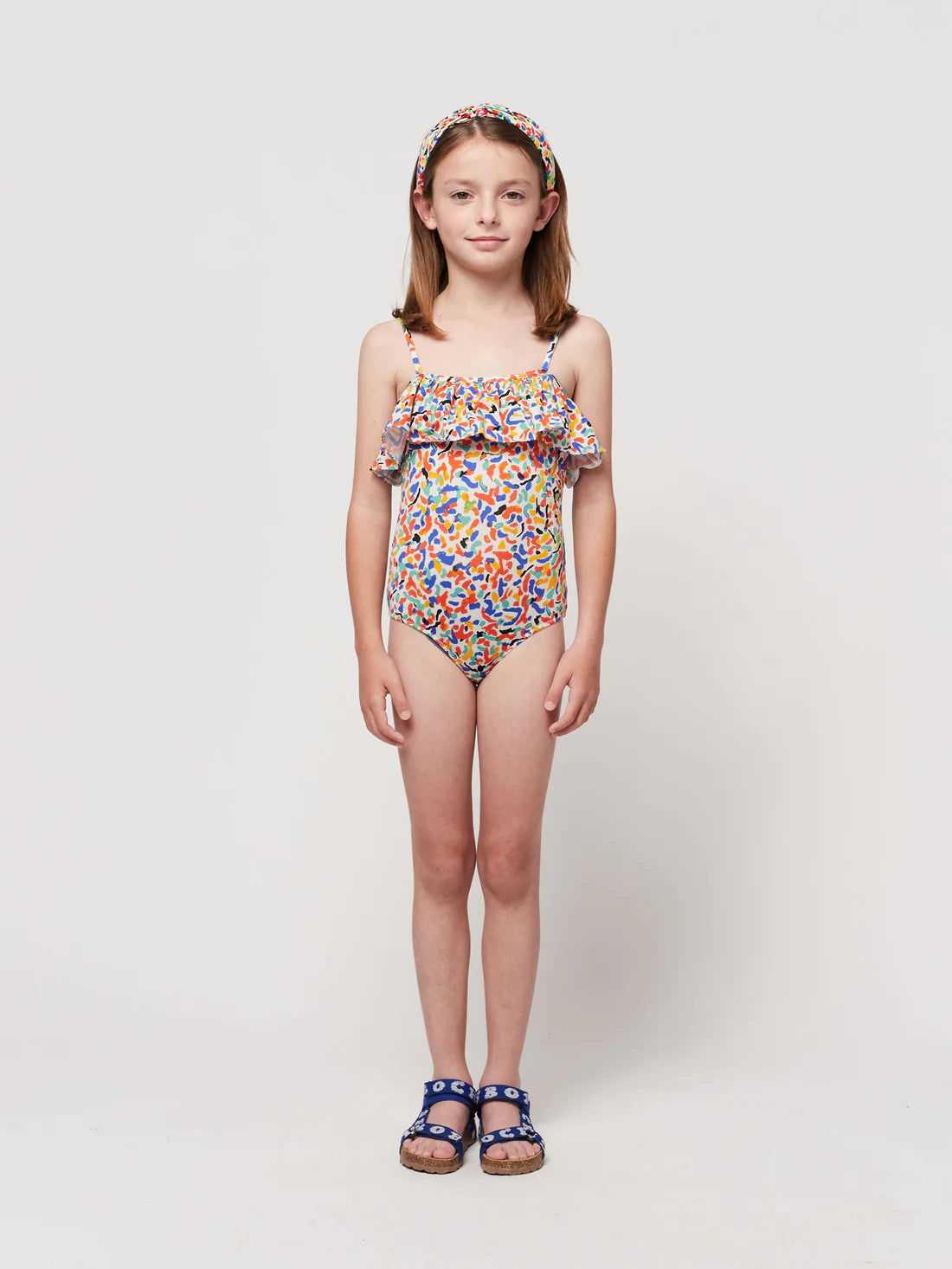 Confetti All Over Flounce Swimsuit