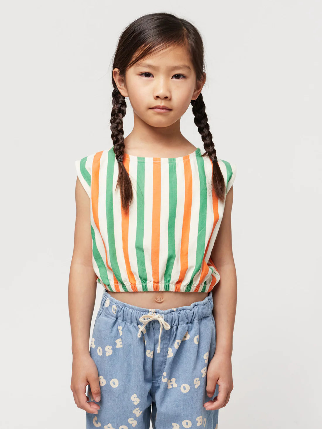 Vertical Stripe Woven Top