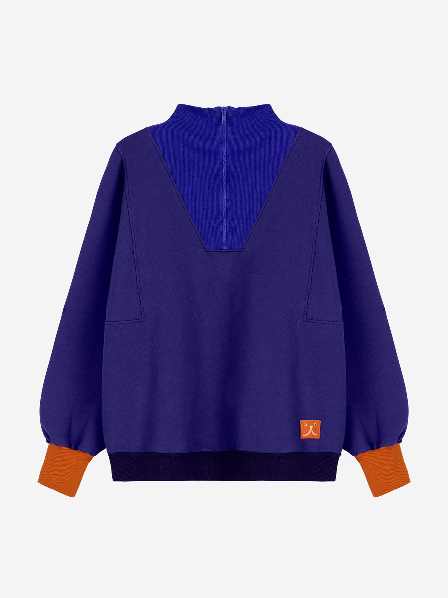 Colour Block Zipped Sweatshirt