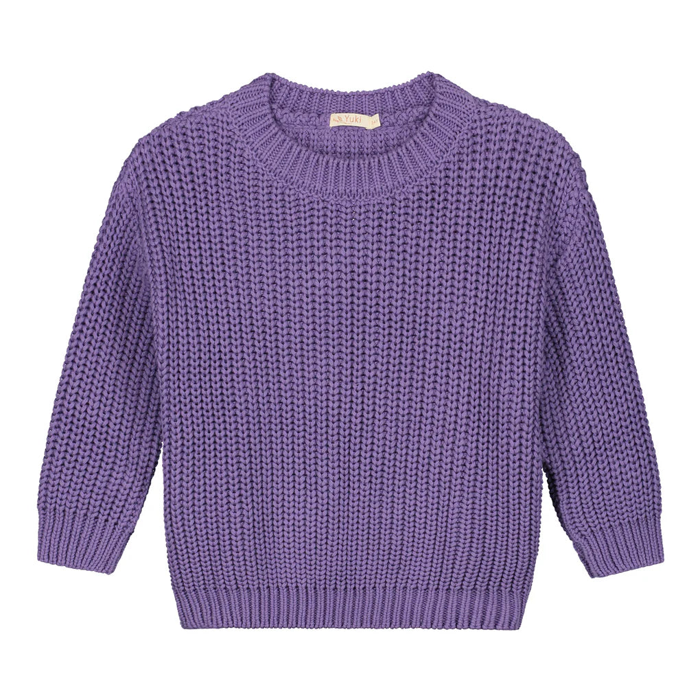 Chunky Knit Sweater - Violet