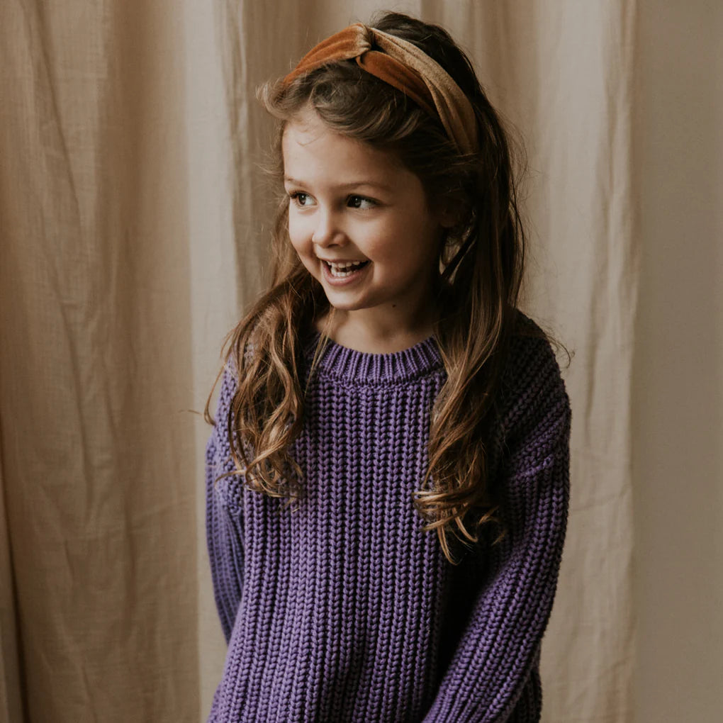 Chunky Knit Sweater - Violet