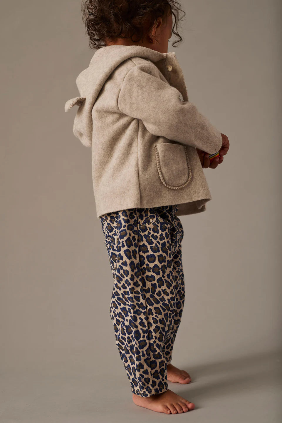 Baby Pants - Stone Animal Print