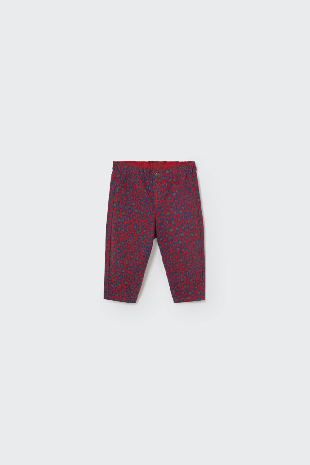 Baby Pants - Red Velvet Animal Print