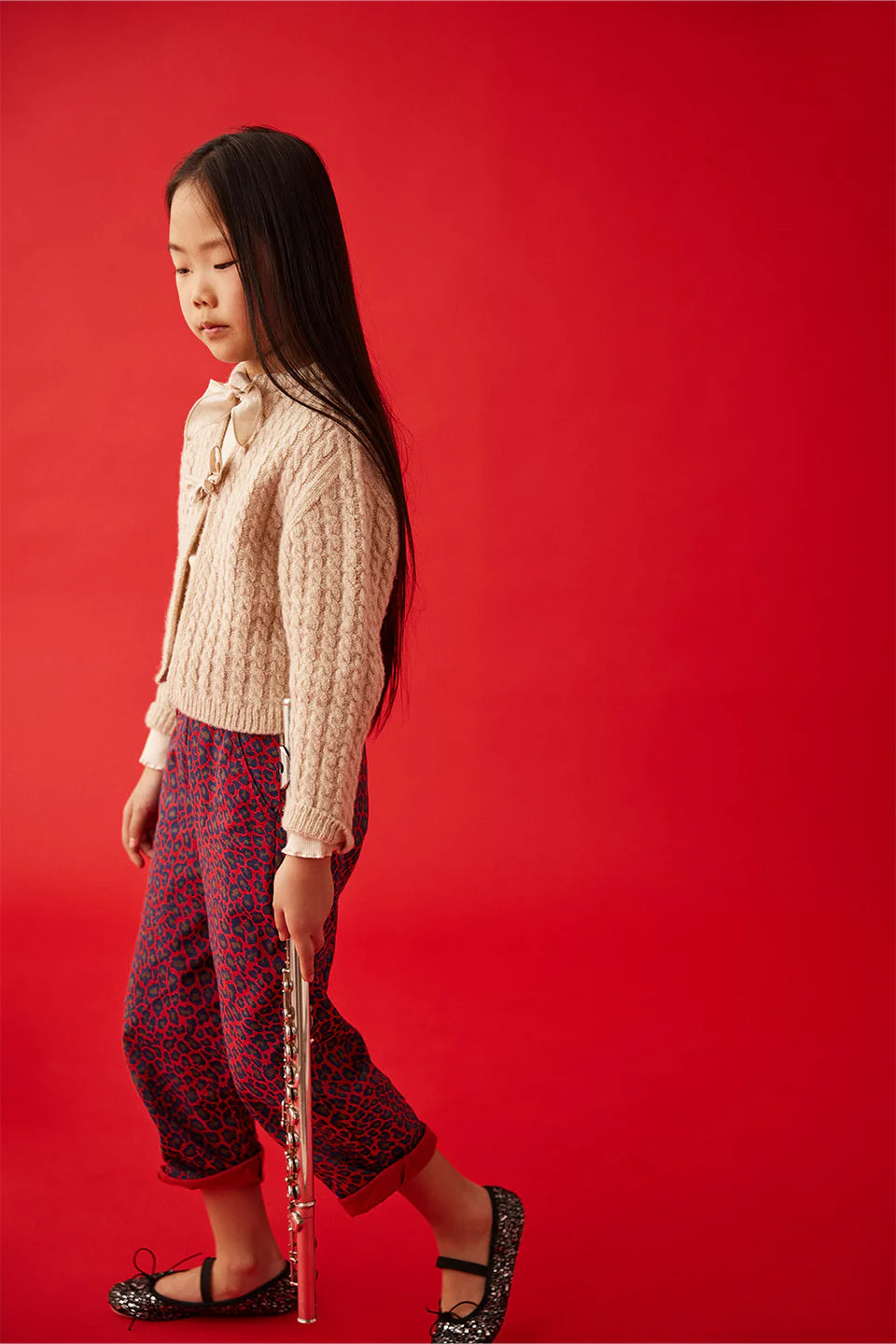 Pants - Red Velvet Animal Print