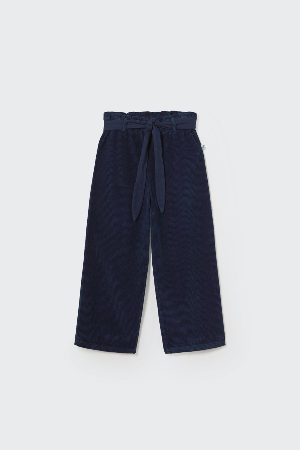 Corduroy Wide Pants - Navy
