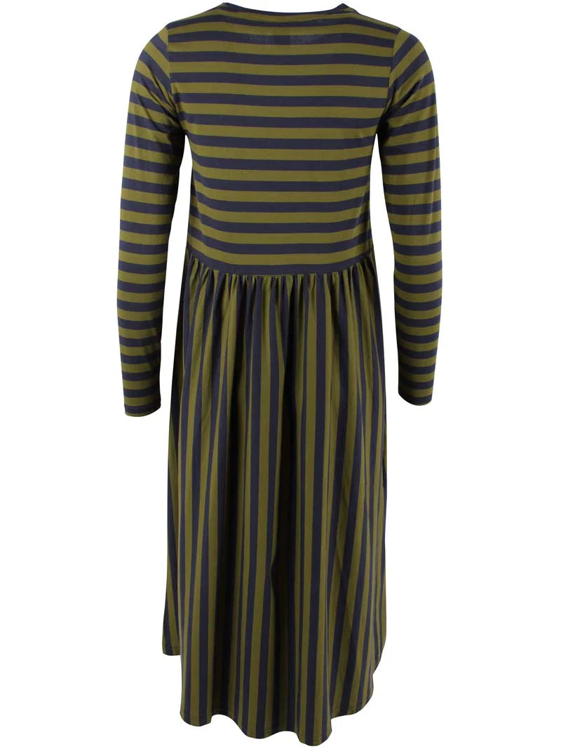 Danebasic LS Dress - Navy/Olive
