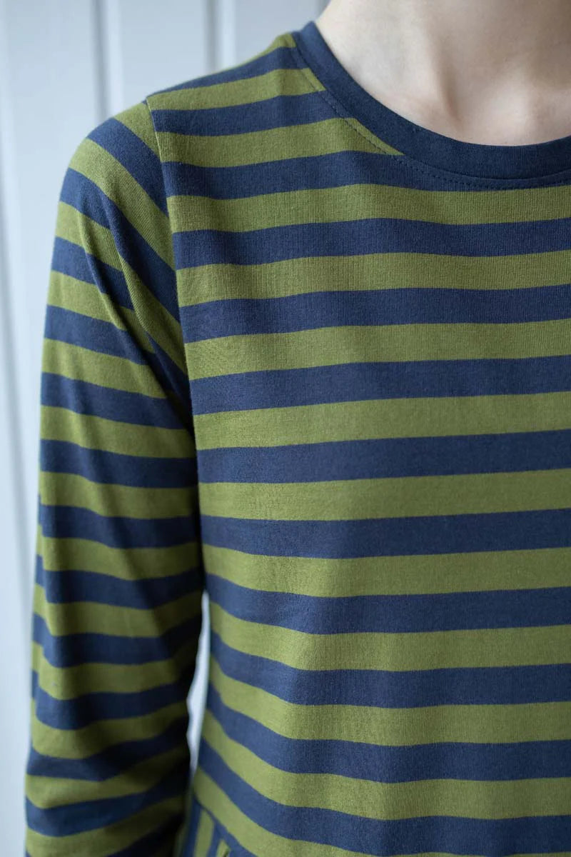 Danebasic LS Dress - Navy/Olive