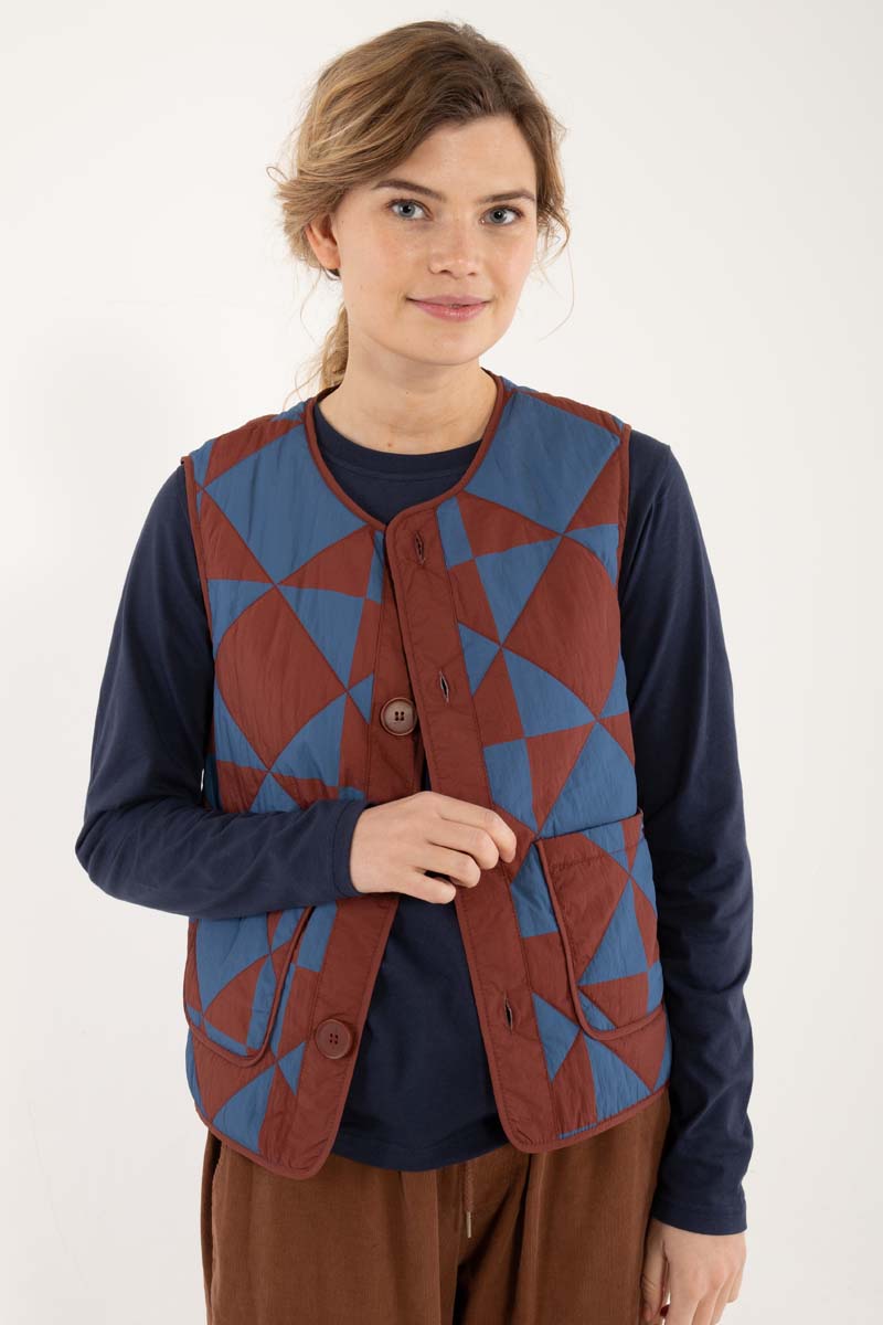 Thermoweste - Brick/Warm Blue