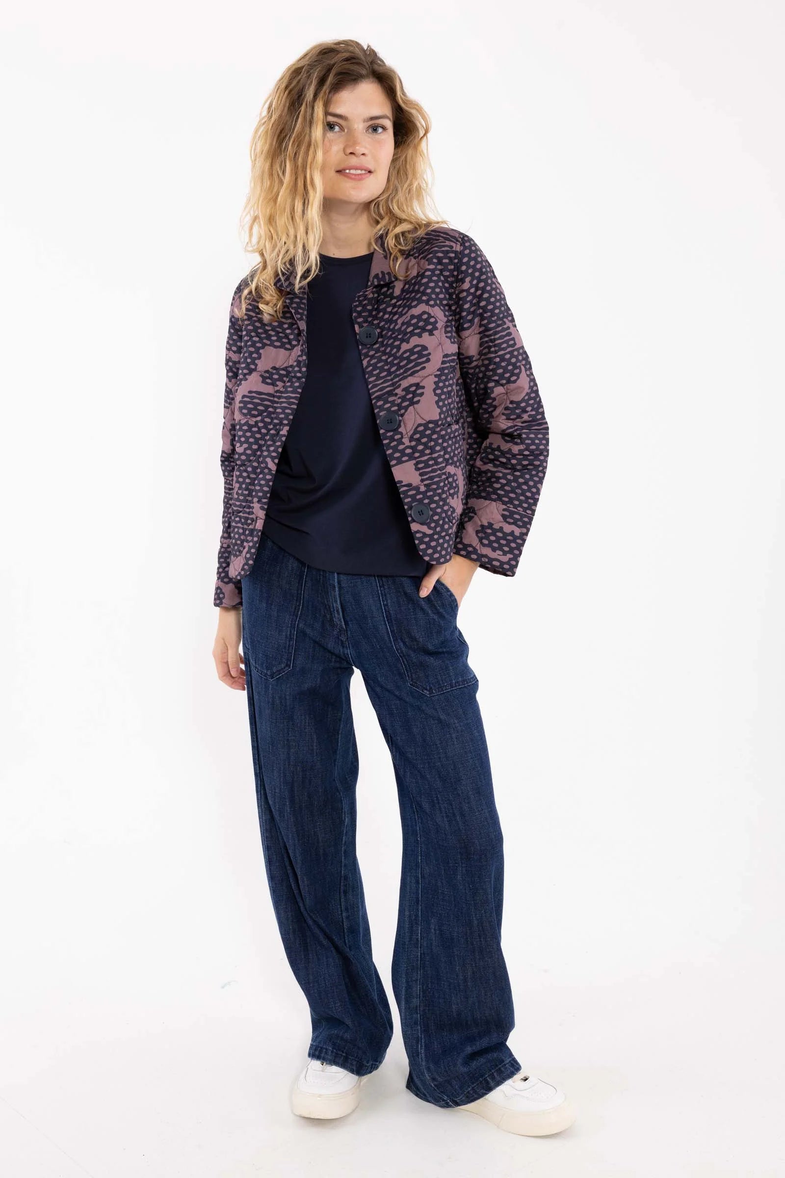 Danekind Blazer - Navy/Mauve