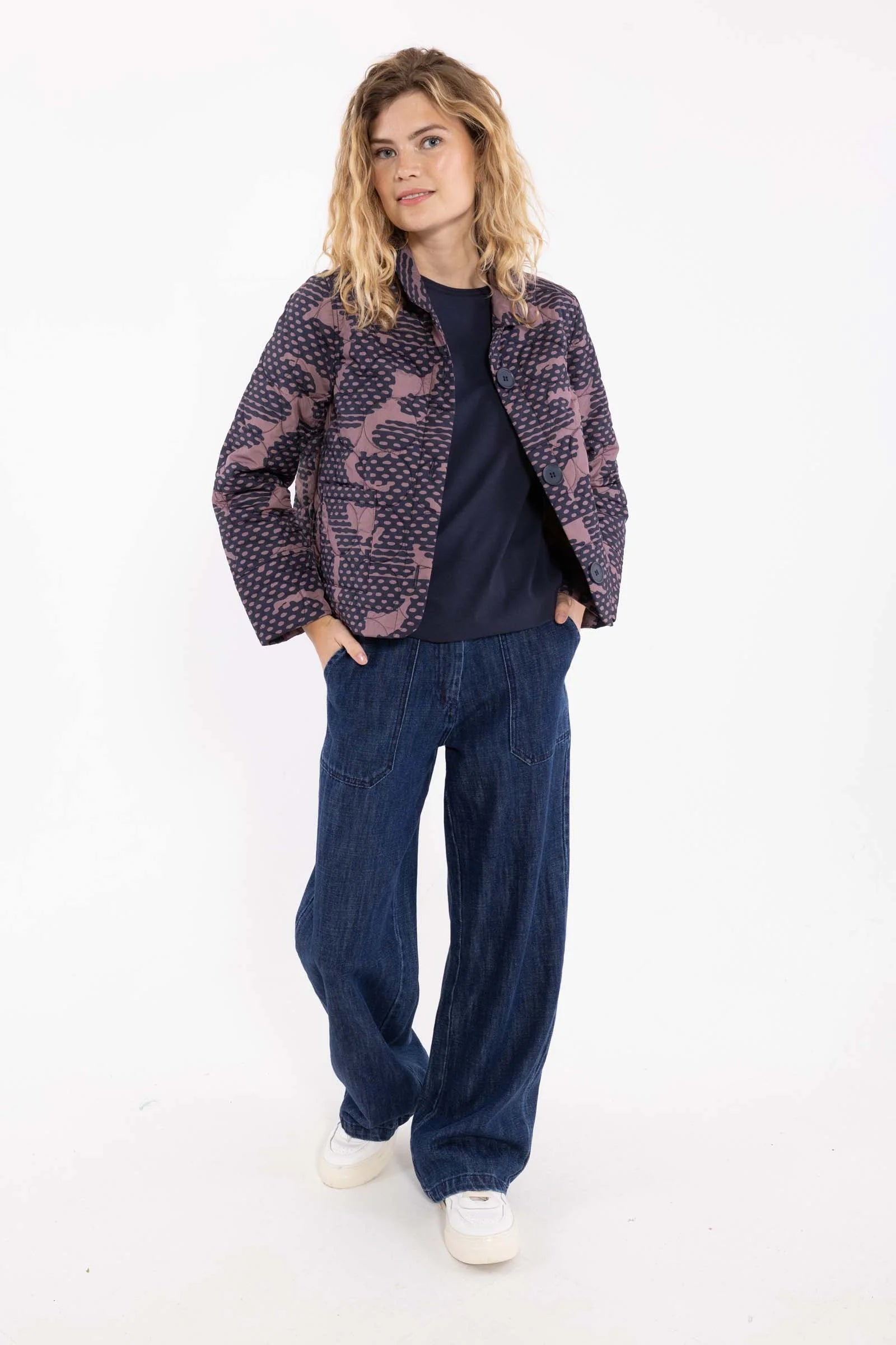Danekind Blazer - Navy/Mauve