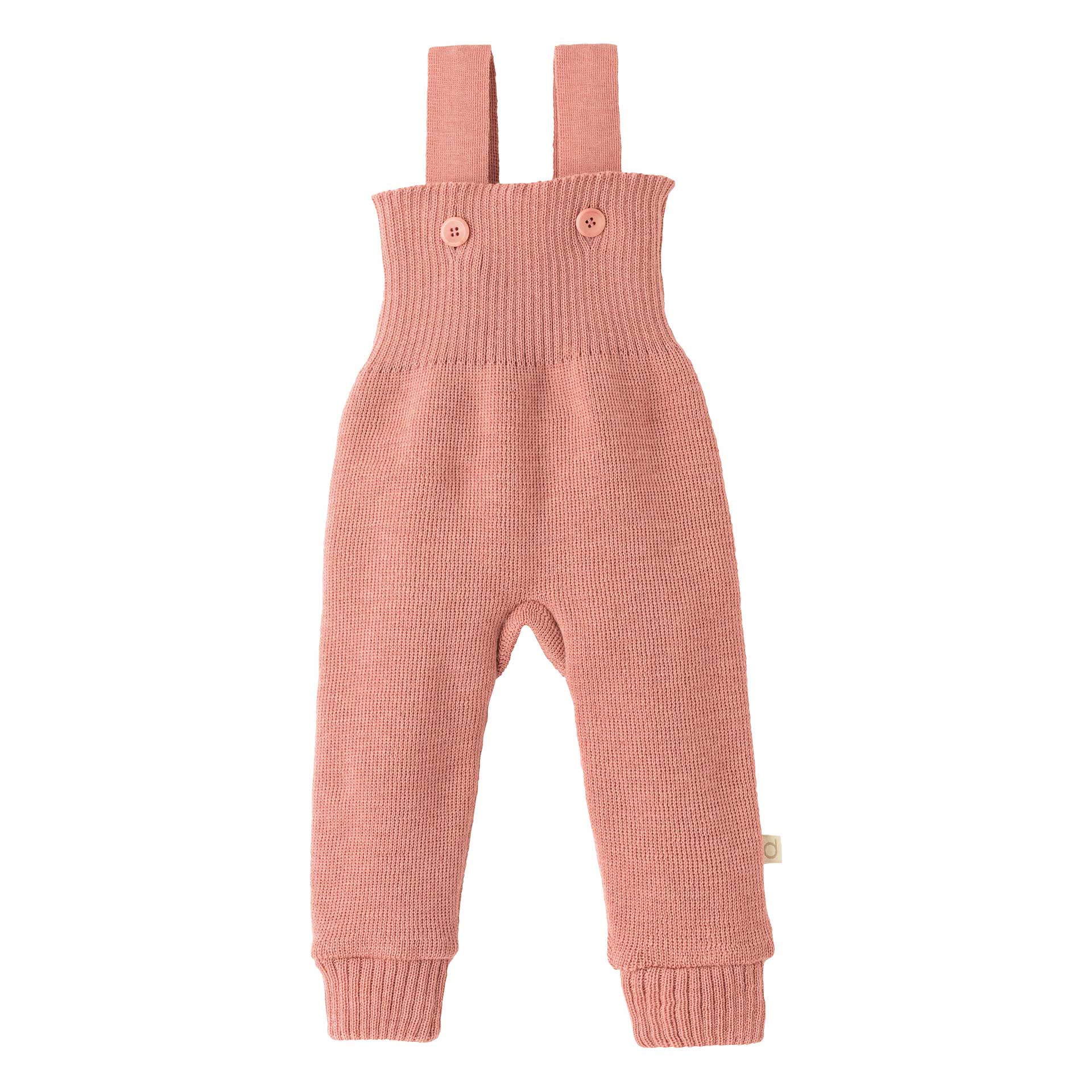 Strick-Trägerhose - Rosé