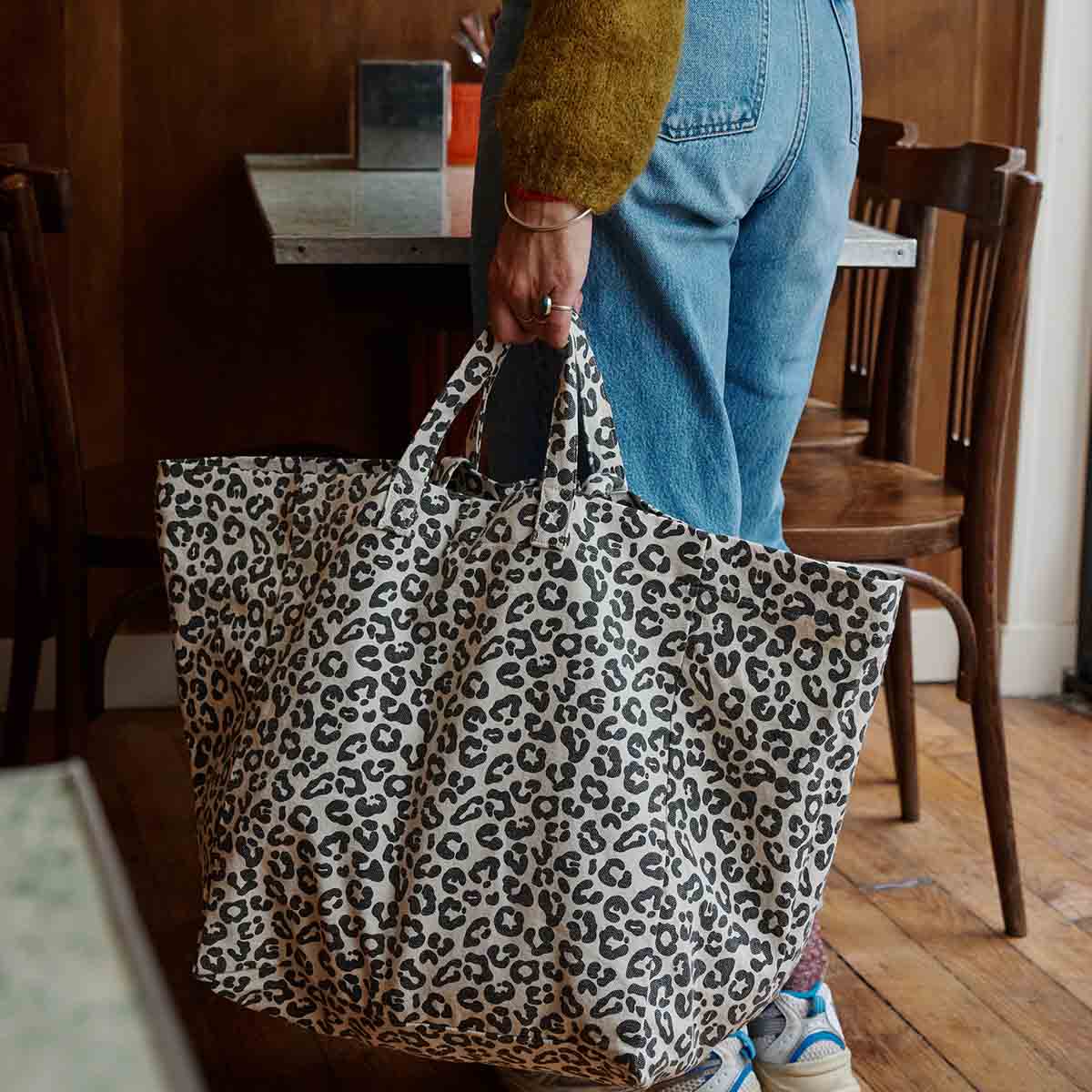 Shopper Elisa Leopard - Greige