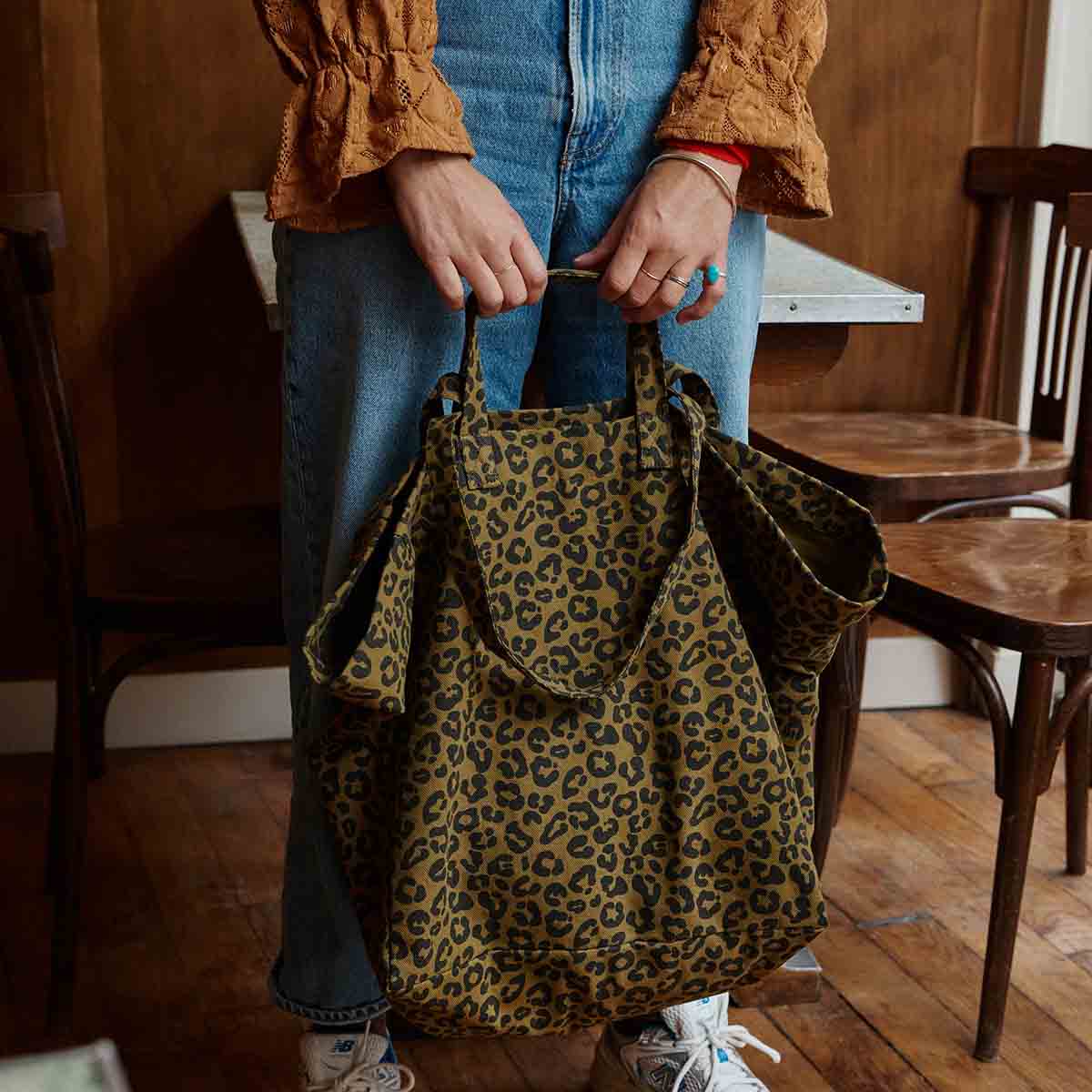 Shopper Elisa Leopard - Olive