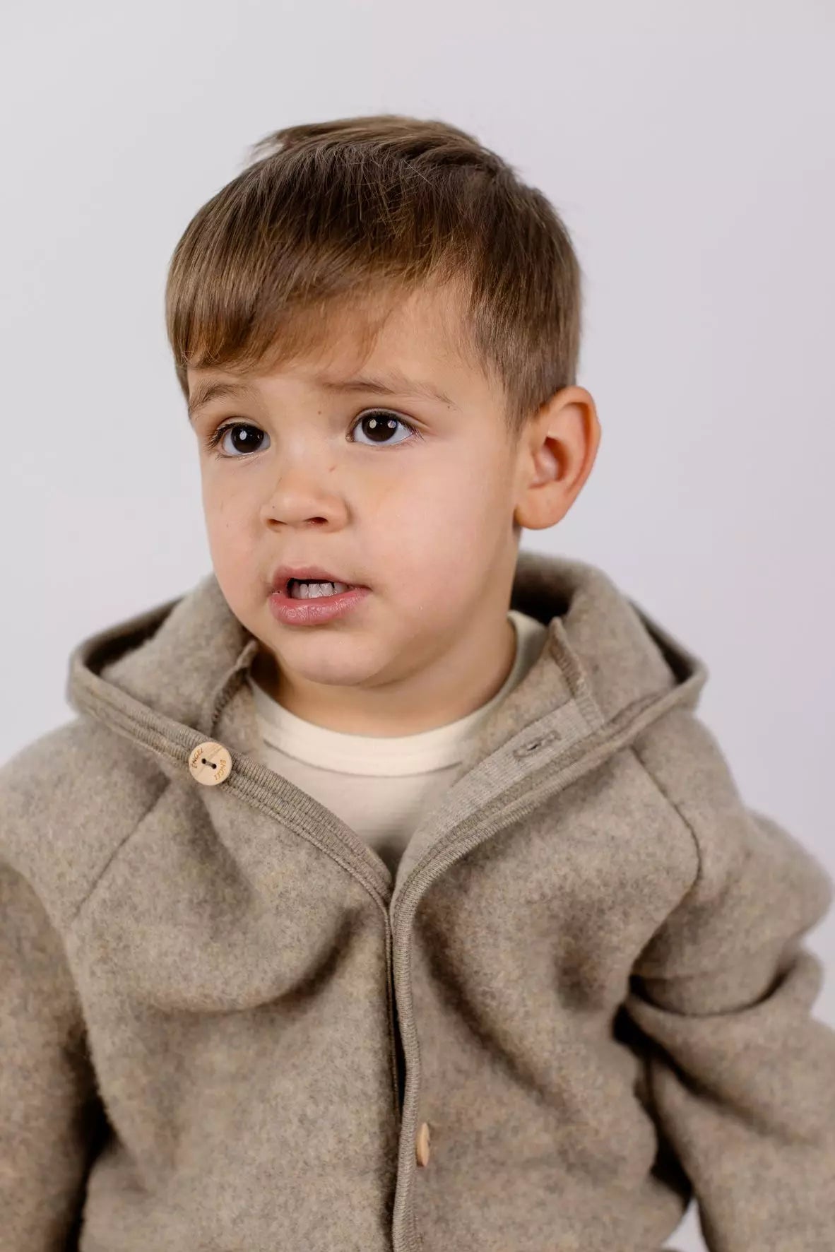 Merino Jacke - Walnuss