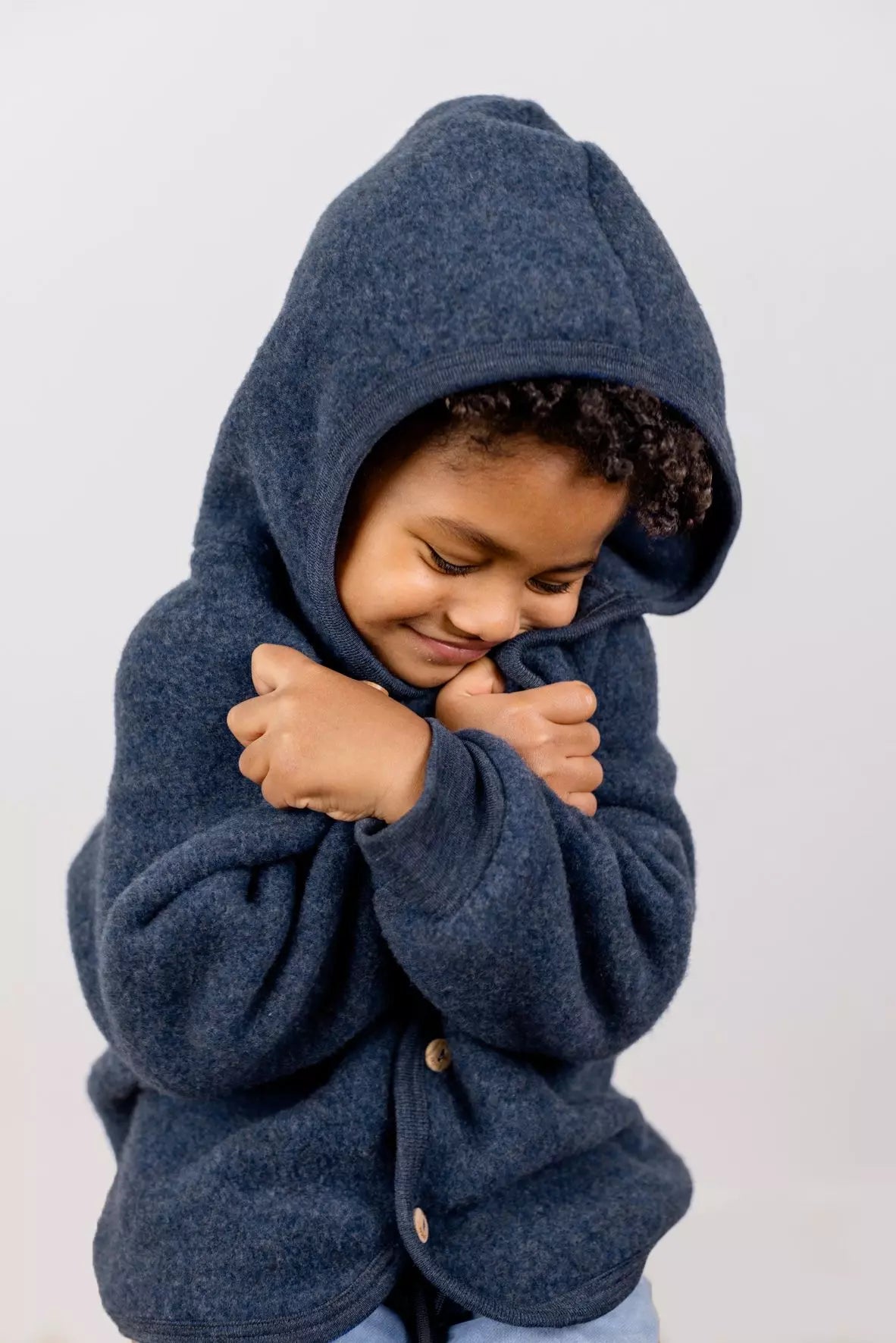 Merino Jacke - Blau