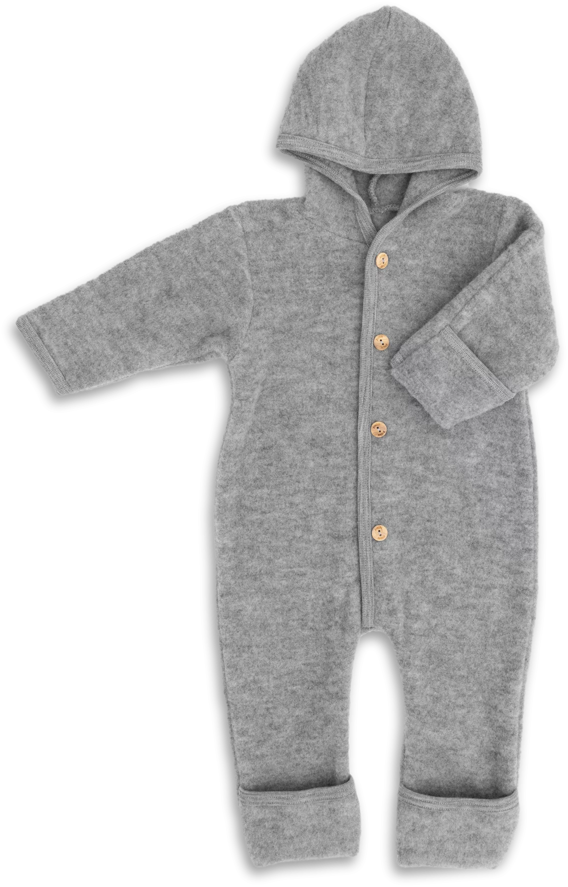 Merino Overall - Hellgrau Melange