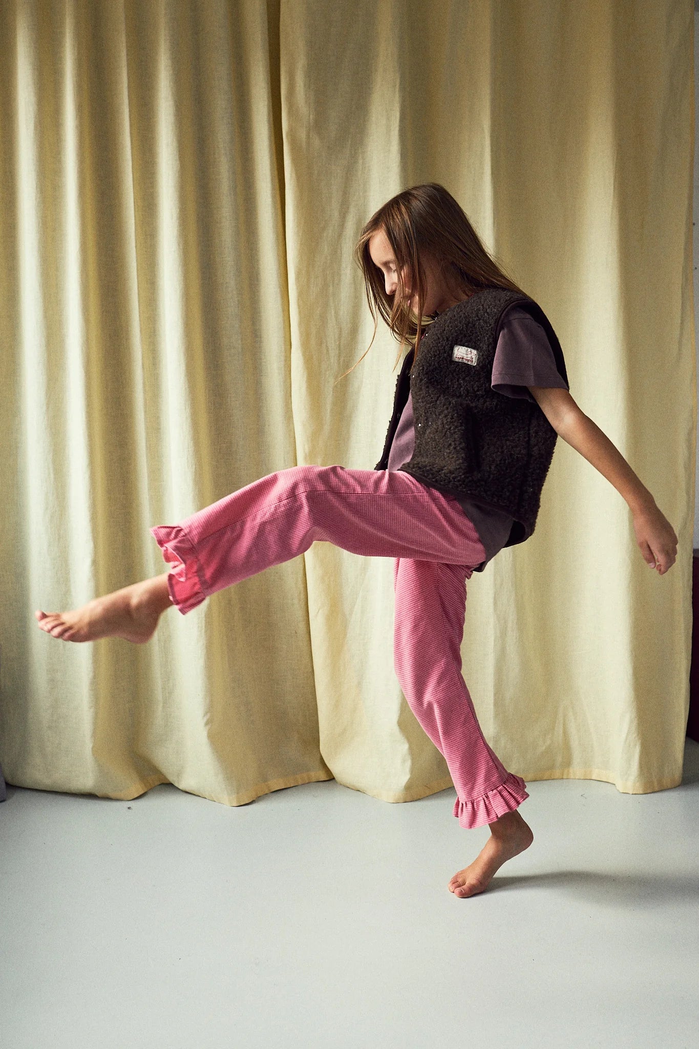 Merino Weste Kids -  Chocolate Brown